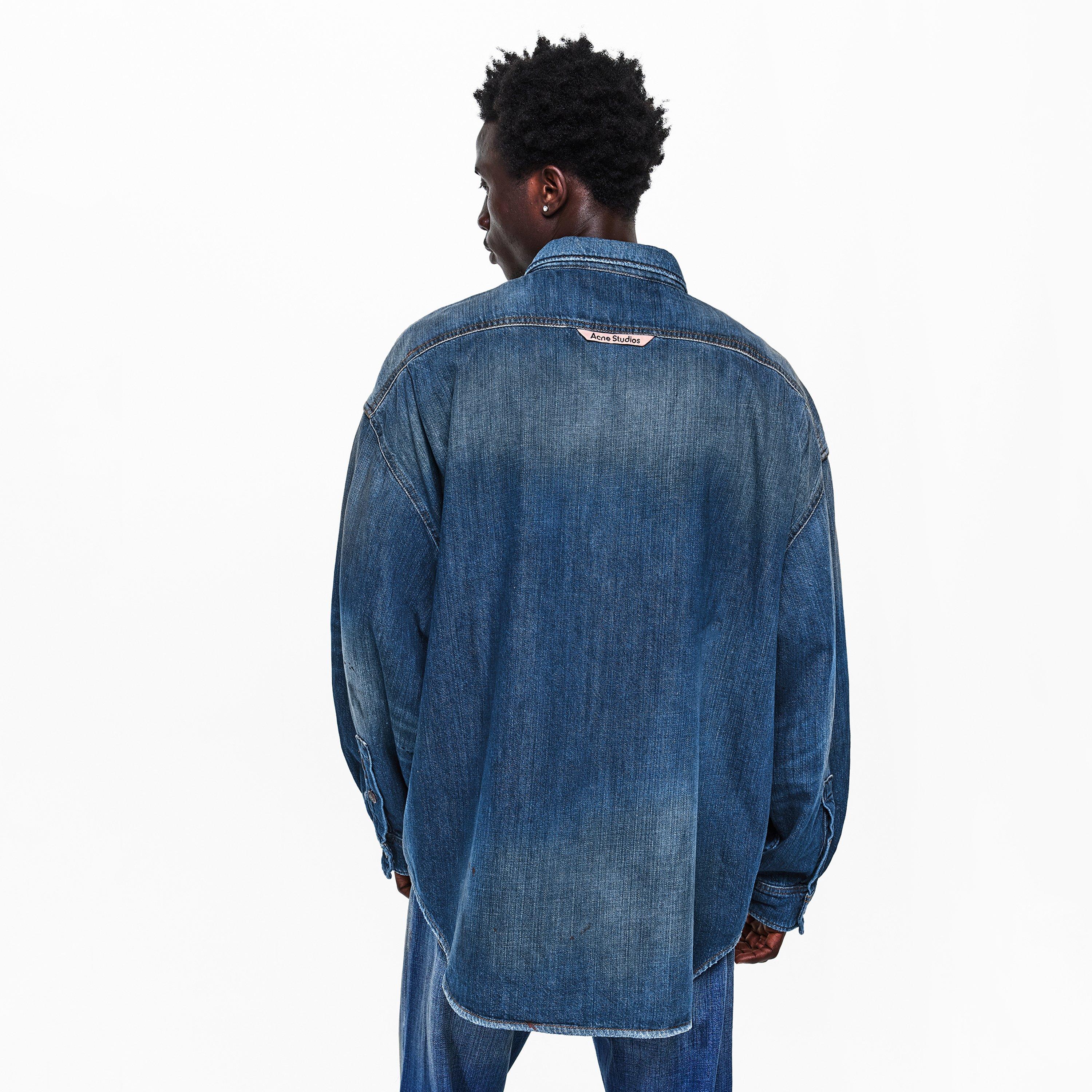 Mid Blue - Acne Studios - Men's Denim OS Denim Overshirt - 4