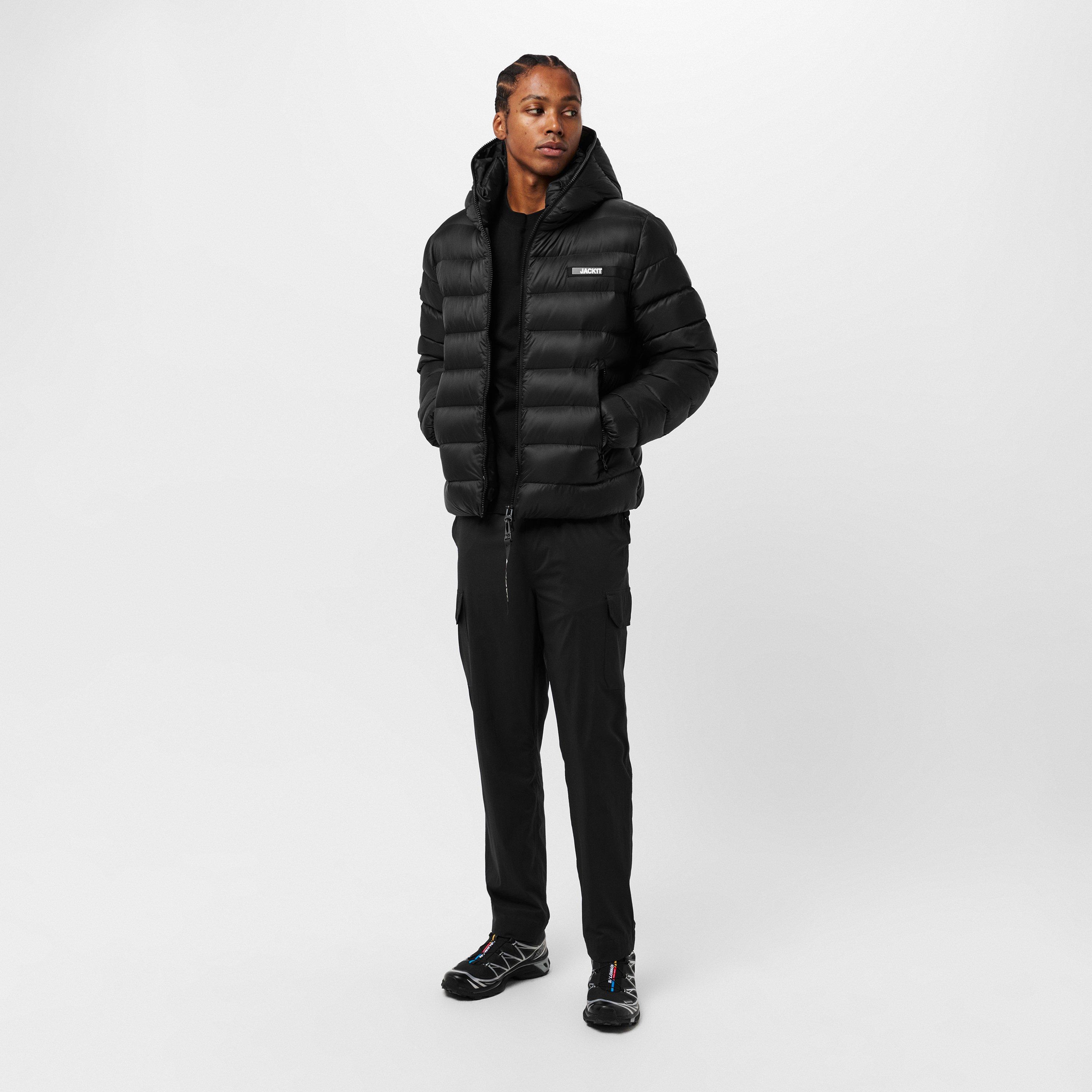 Black - Jack1t - Men's  Dry Racer Hooded Medium Puffer Jacket - 6