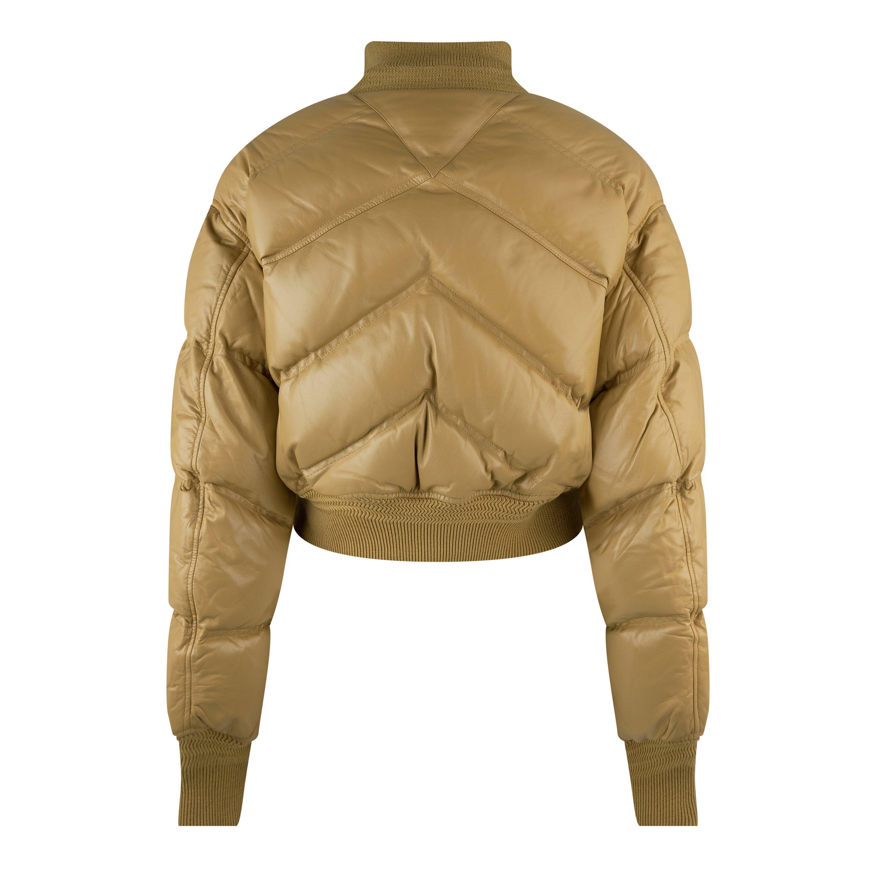 Tapioca - Bottega Veneta - Women's  Insulated Quilted Short Puffer Jacket - 2