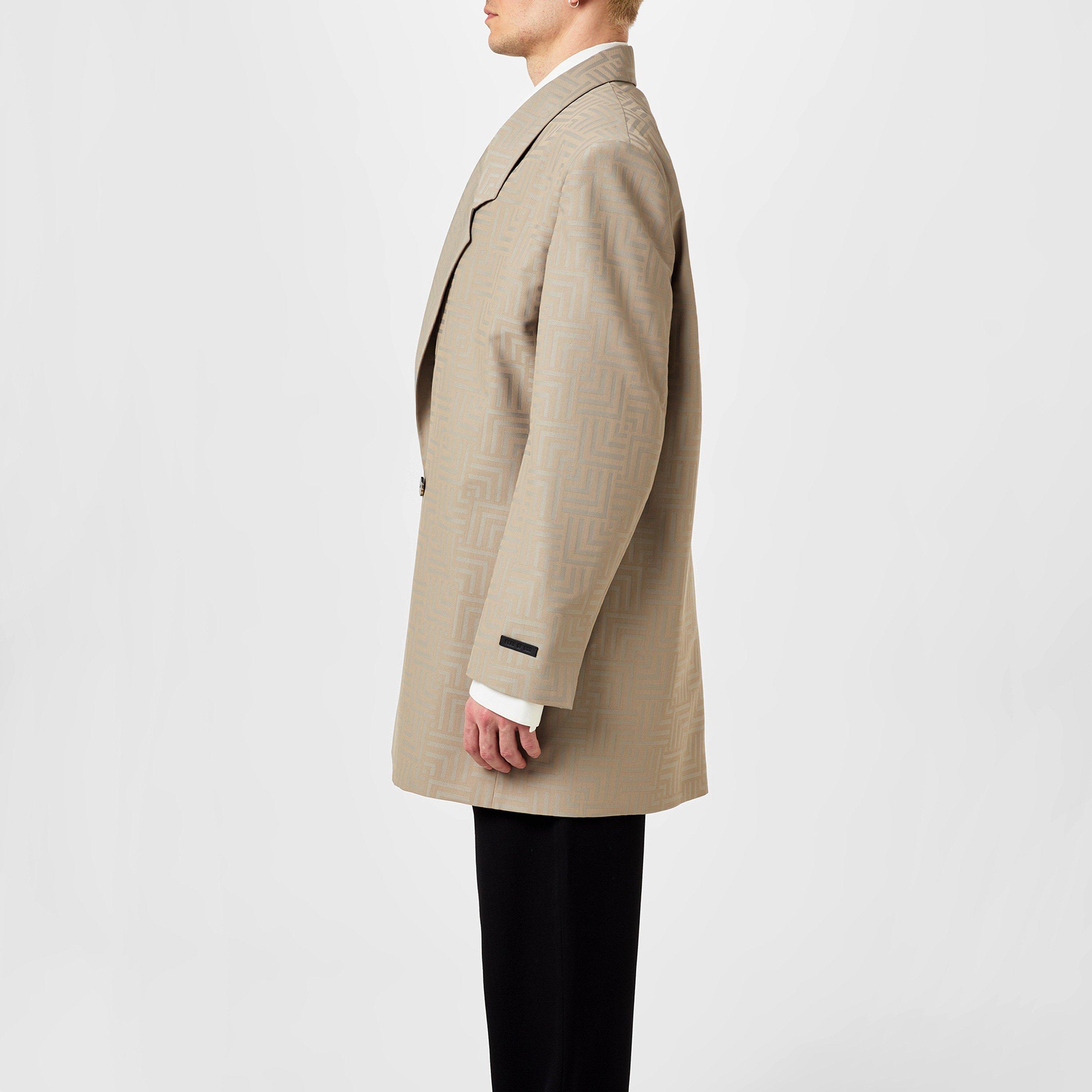 Dove Grey - Fear Of God - Men's California Heavy Twill Wool Long Sleeve Blazer - 2