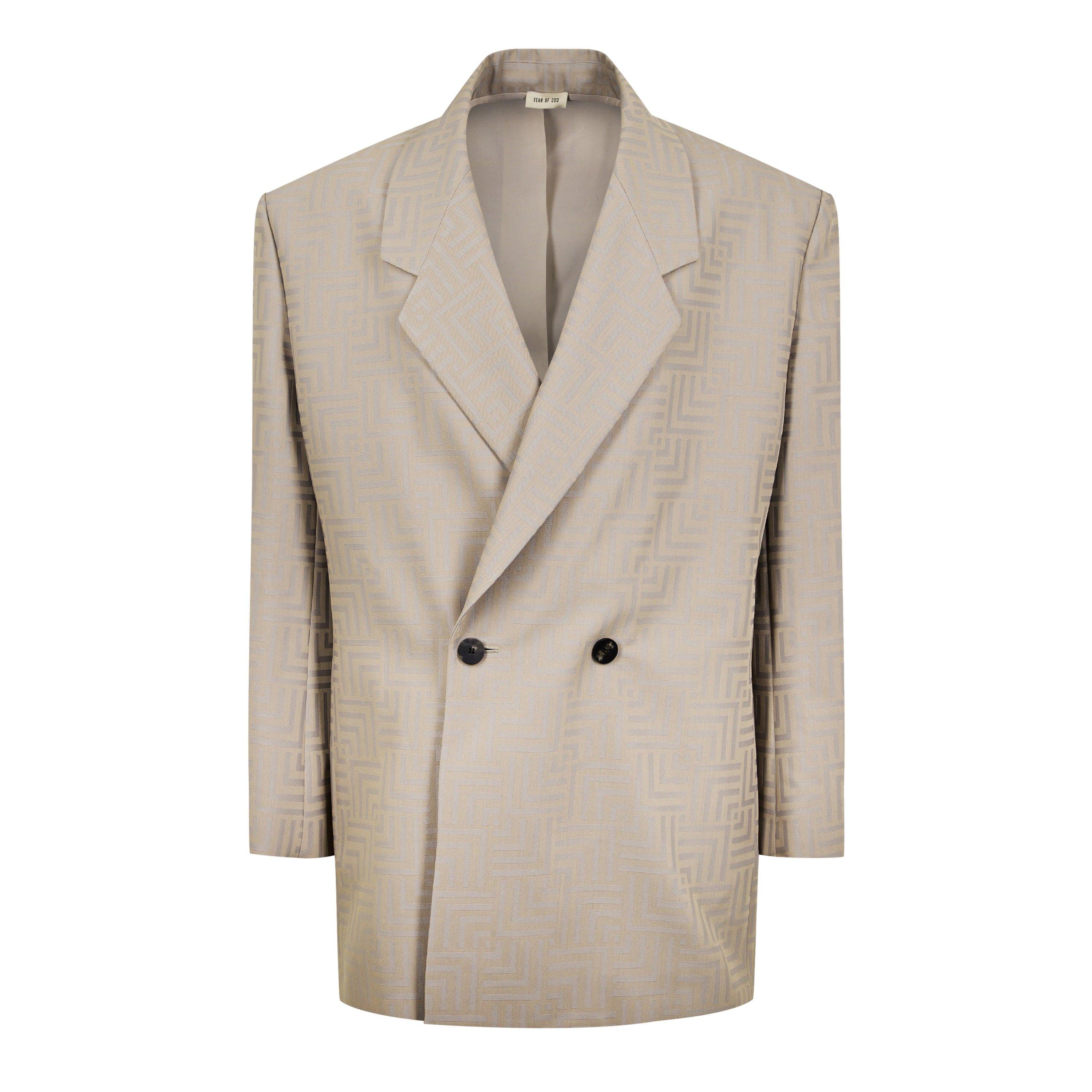 Dove Grey - Fear Of God - Men's California Heavy Twill Wool Long Sleeve Blazer - 5