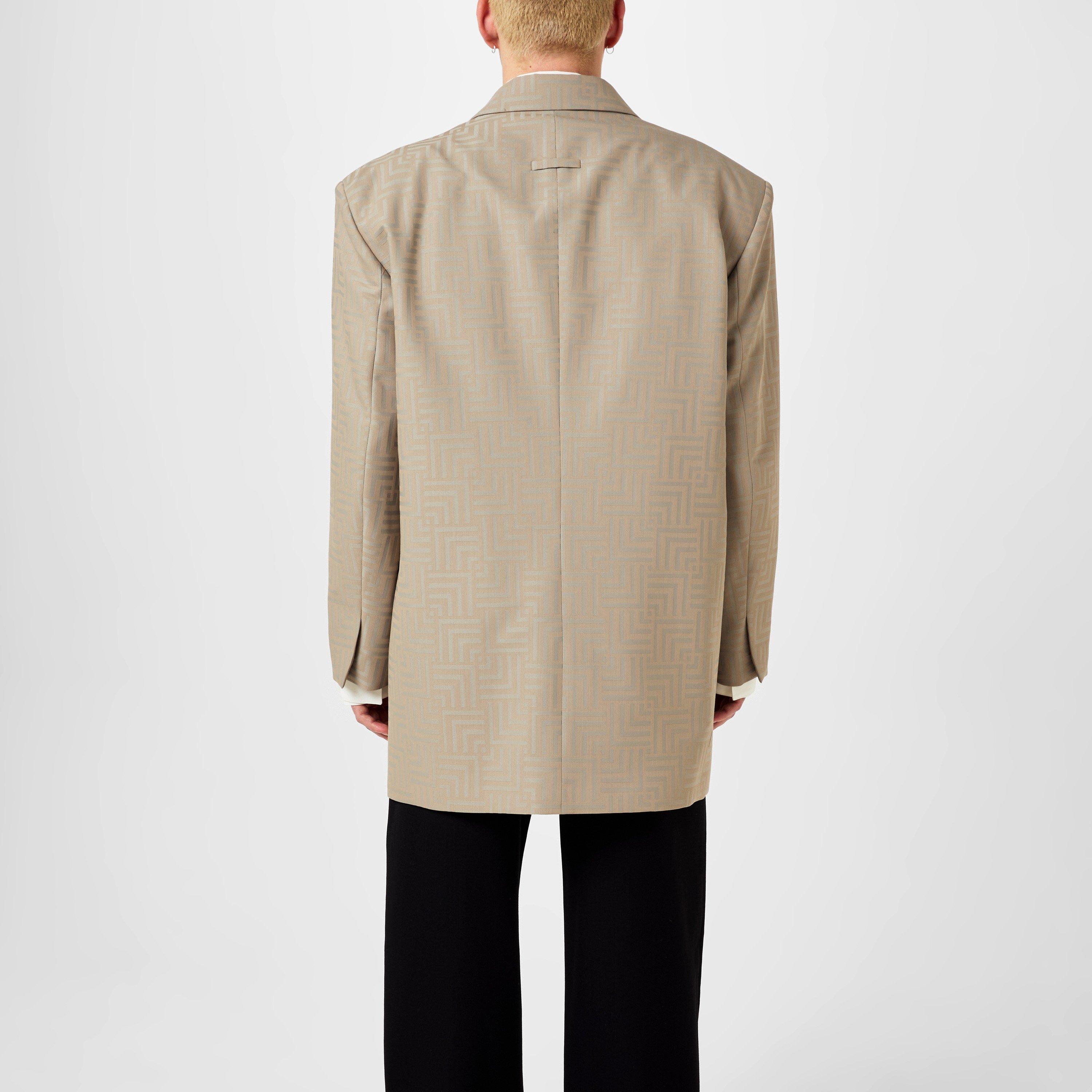 Dove Grey - Fear Of God - Men's California Heavy Twill Wool Long Sleeve Blazer - 3