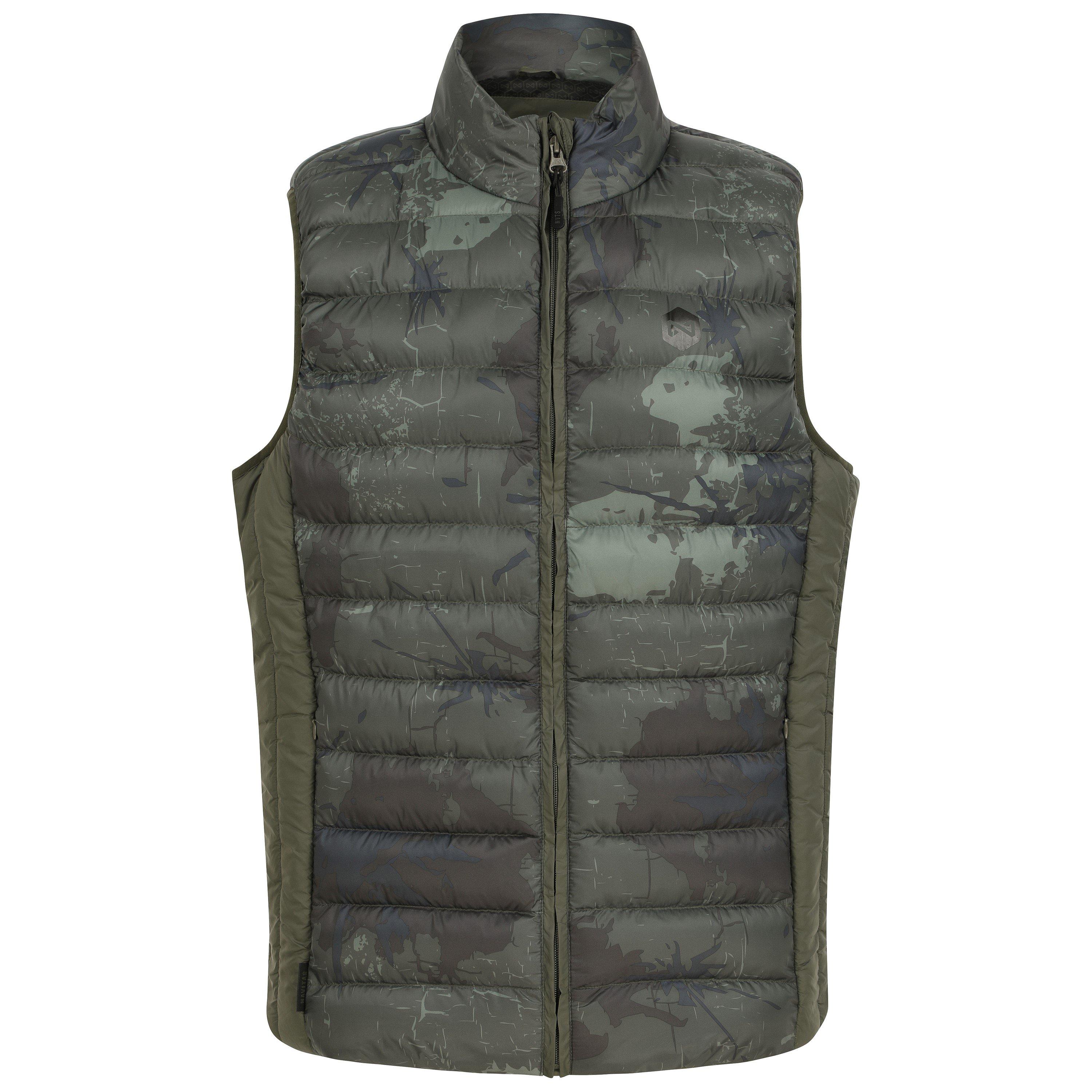 Green - Navitas - Men's Indra Lightweight Synthetic Insulation Identity Camo Gilet - 1