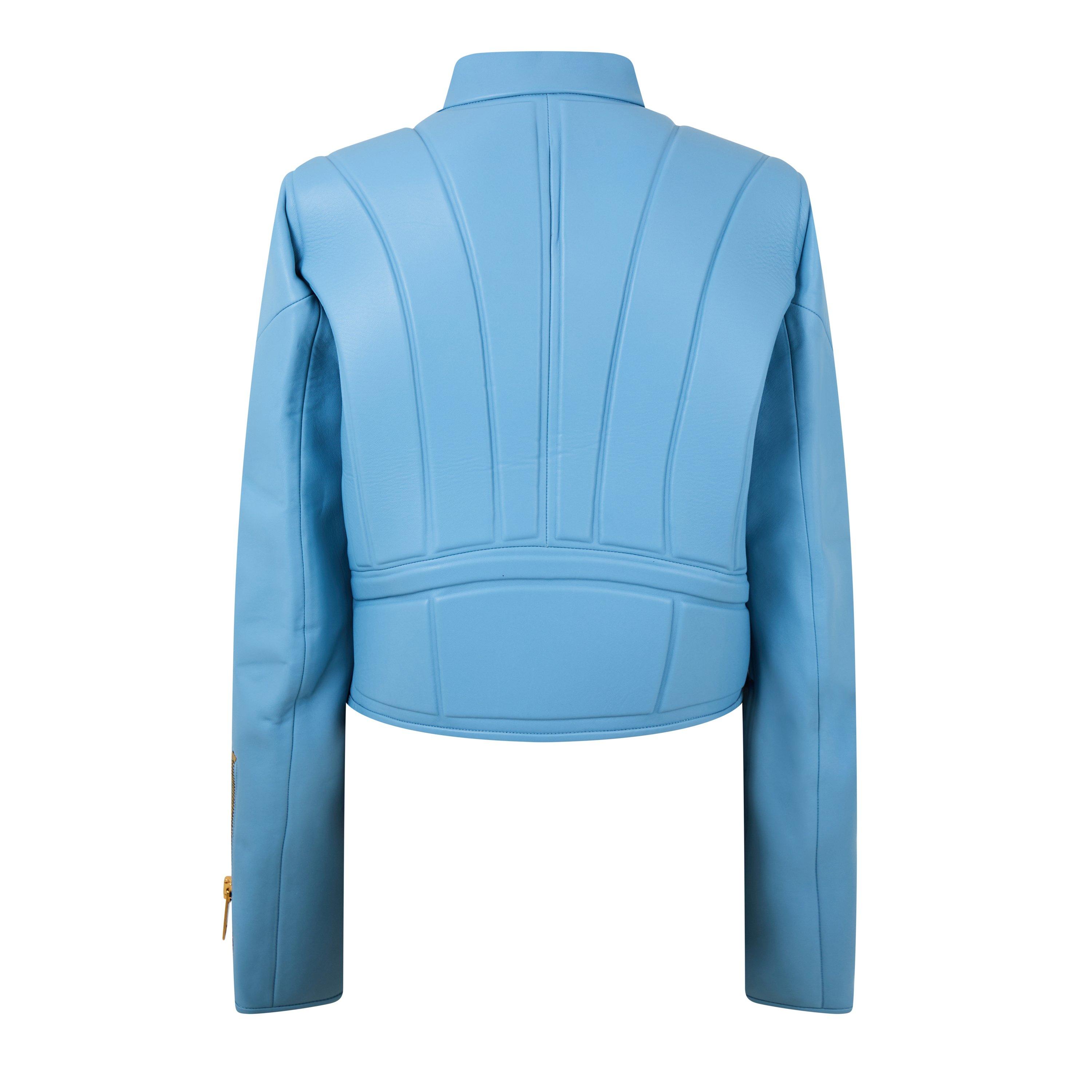 Ice - Bottega Veneta - Women's  Leather Weave Jacket - 2