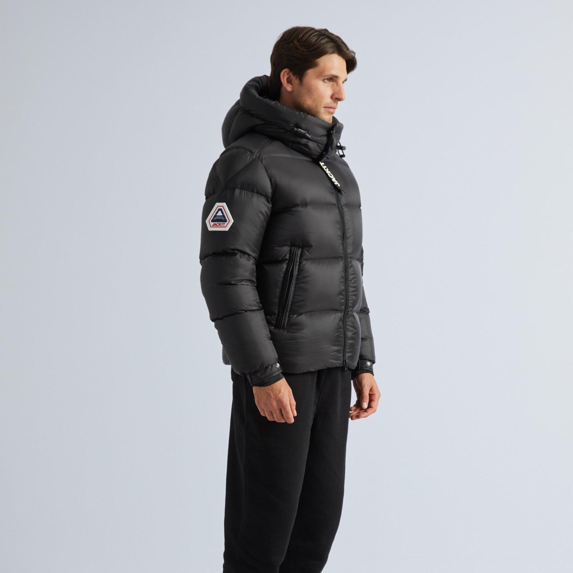 Black - Jack1t - Men's Dry Hood Weather-Resistant Insulated Medium Puffer Jacket - 4