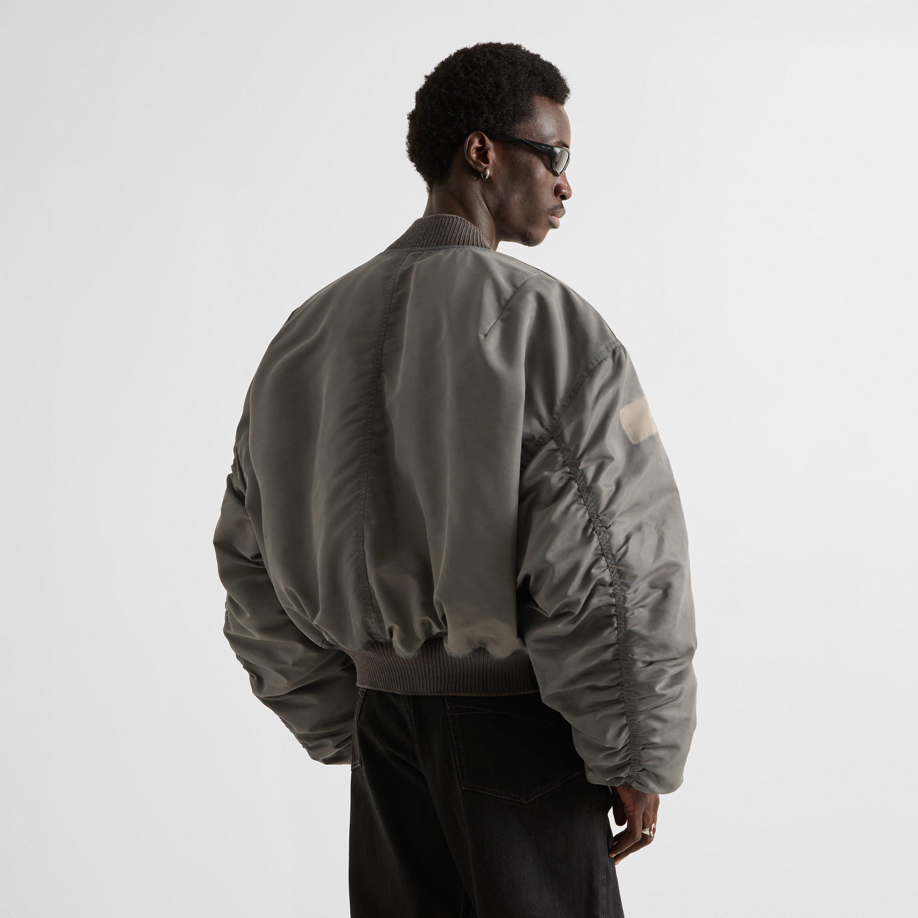 Dark Dust - Rick Owens - Men's Secchia Flight Oversized-Fit Bomber Jacket - 4