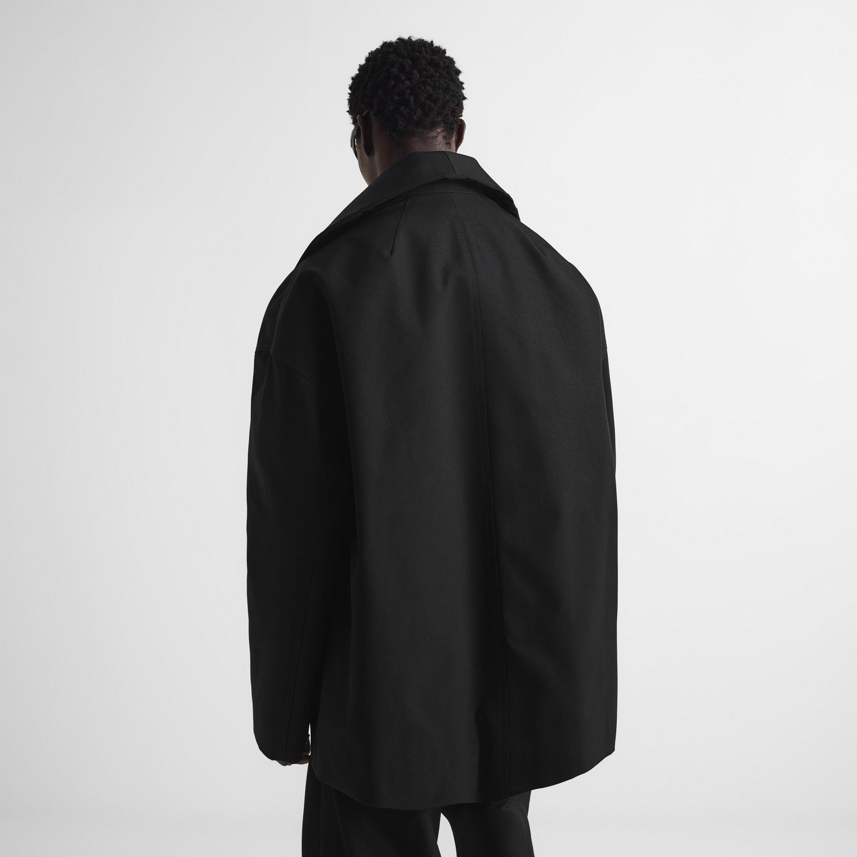 Black - Rick Owens - Men's Dracucollar Cropped Harrington Jacket - 4