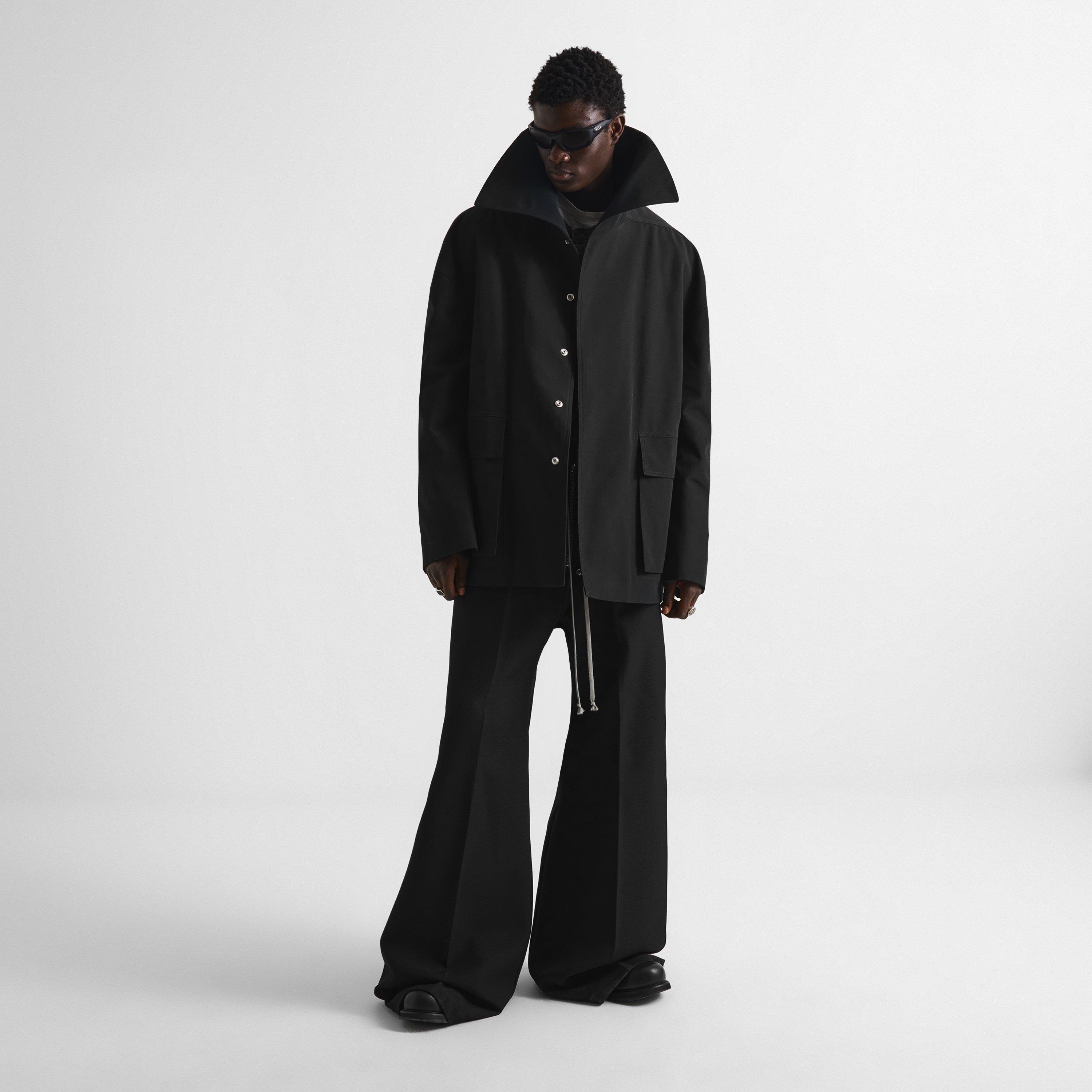 Black - Rick Owens - Men's Dracucollar Cropped Harrington Jacket - 6