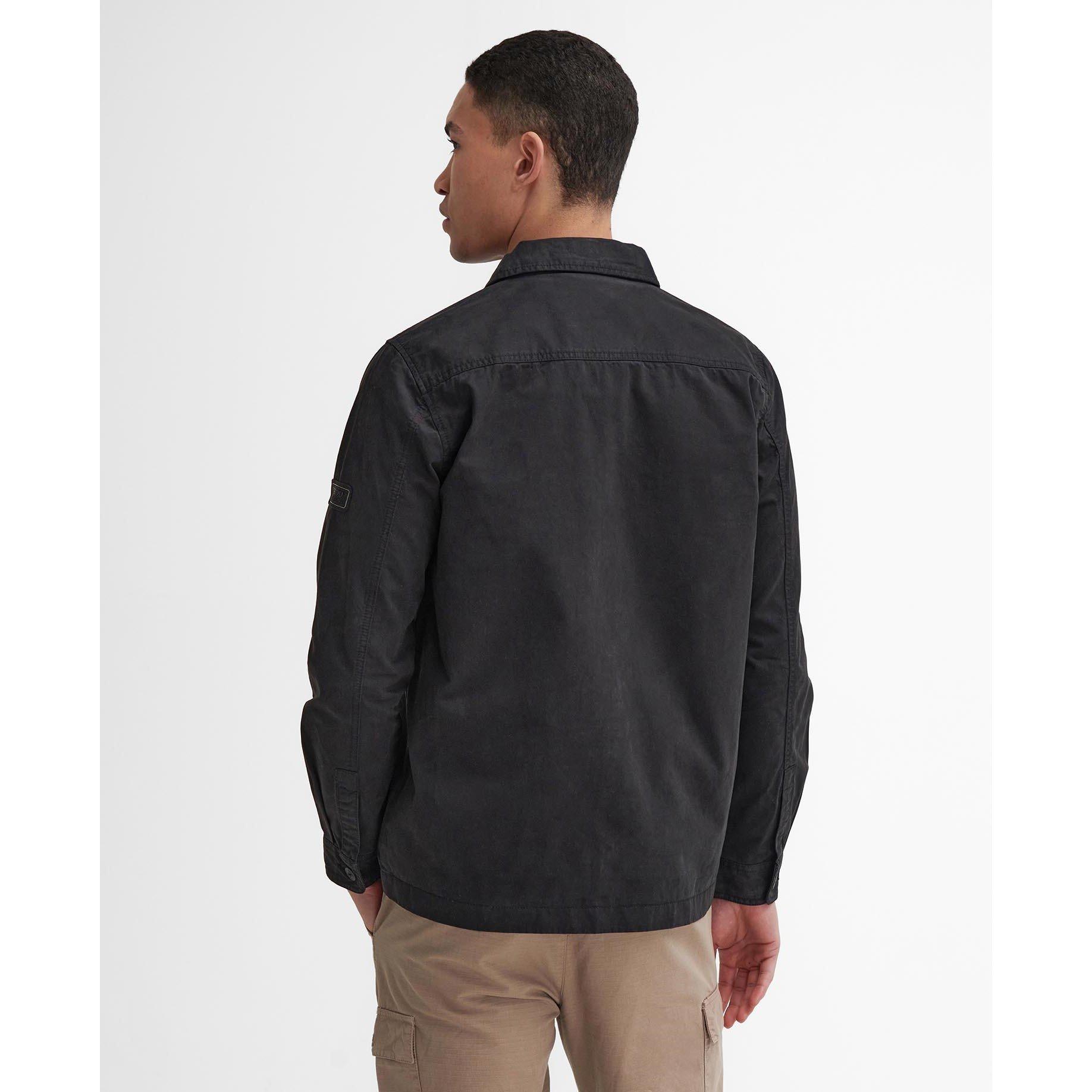Black BK31 - Barbour International - Men's Arlo Cotton Long Sleeve Overshirt - 3