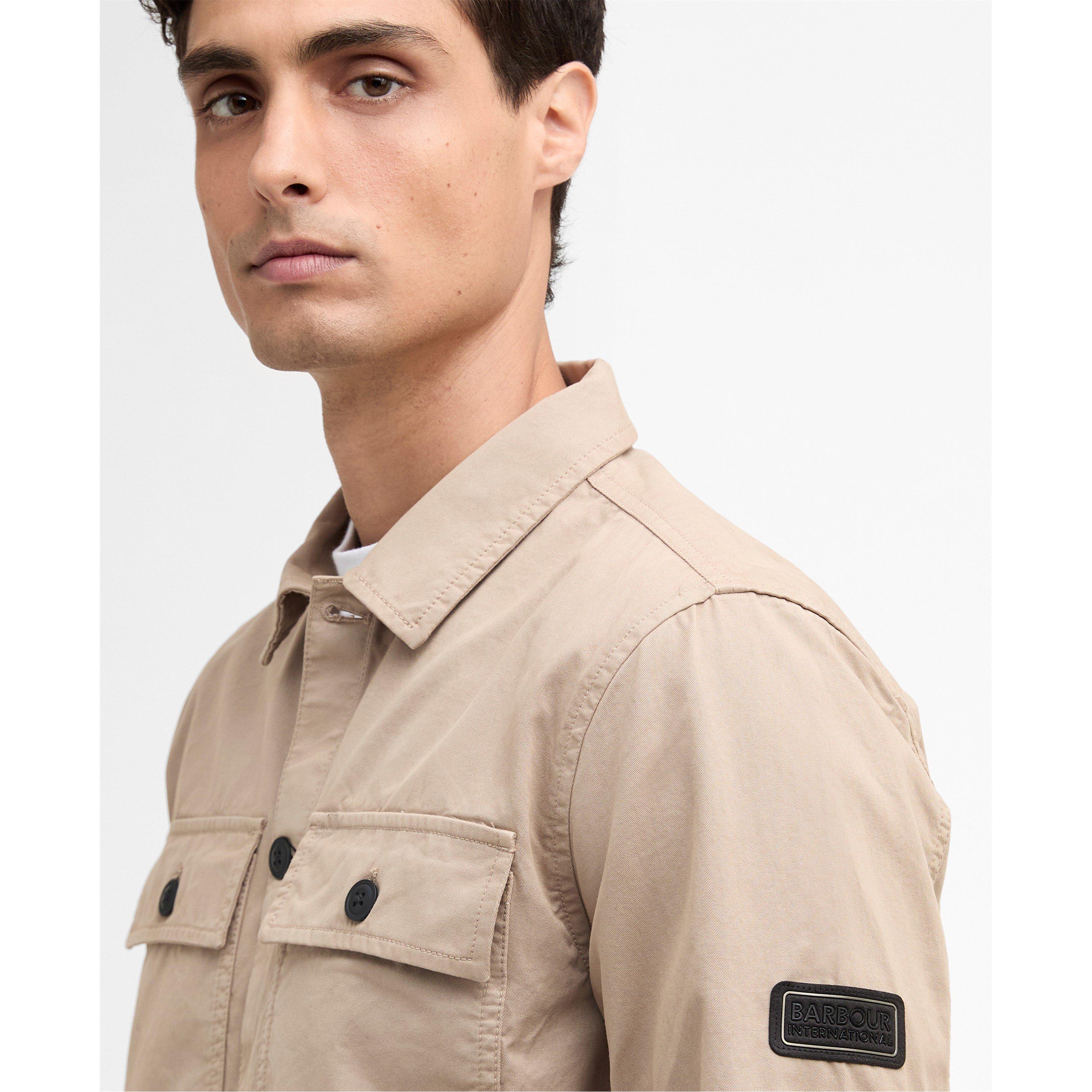 Coriander BE74 - Barbour International - Men's Arlo Cotton Long Sleeve Overshirt - 4