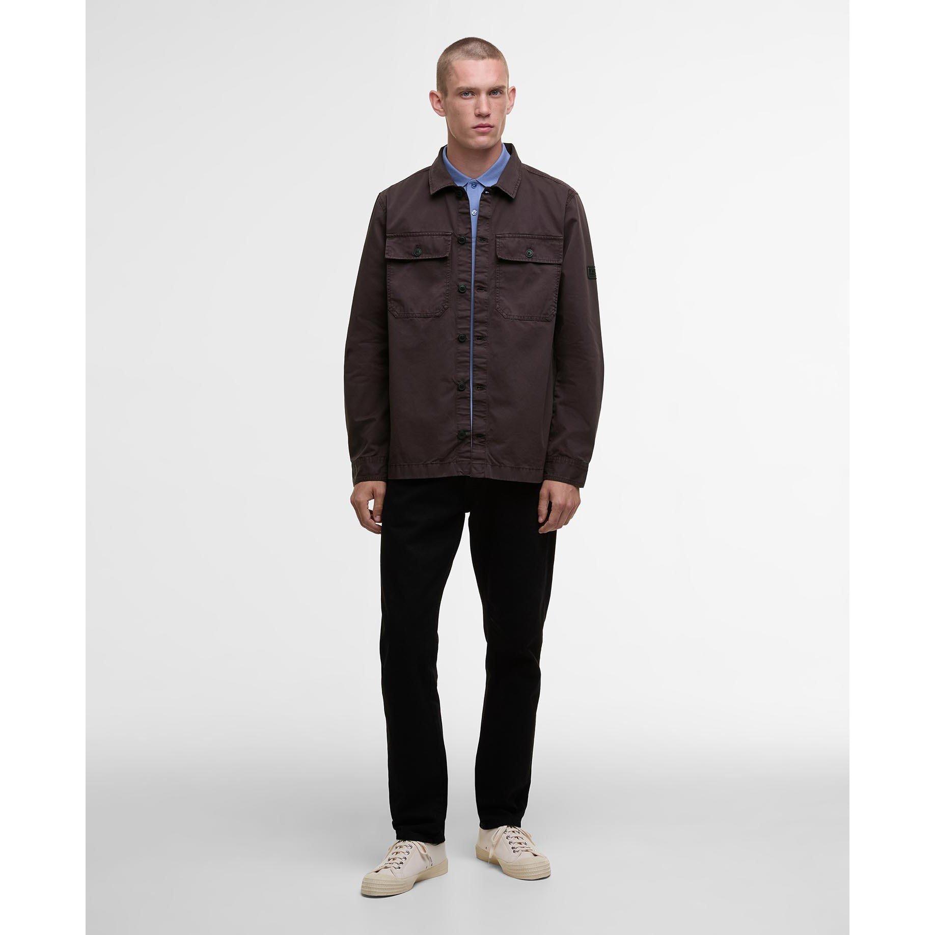 Java Red RE92 - Barbour International - Men's Arlo Cotton Long Sleeve Overshirt - 3