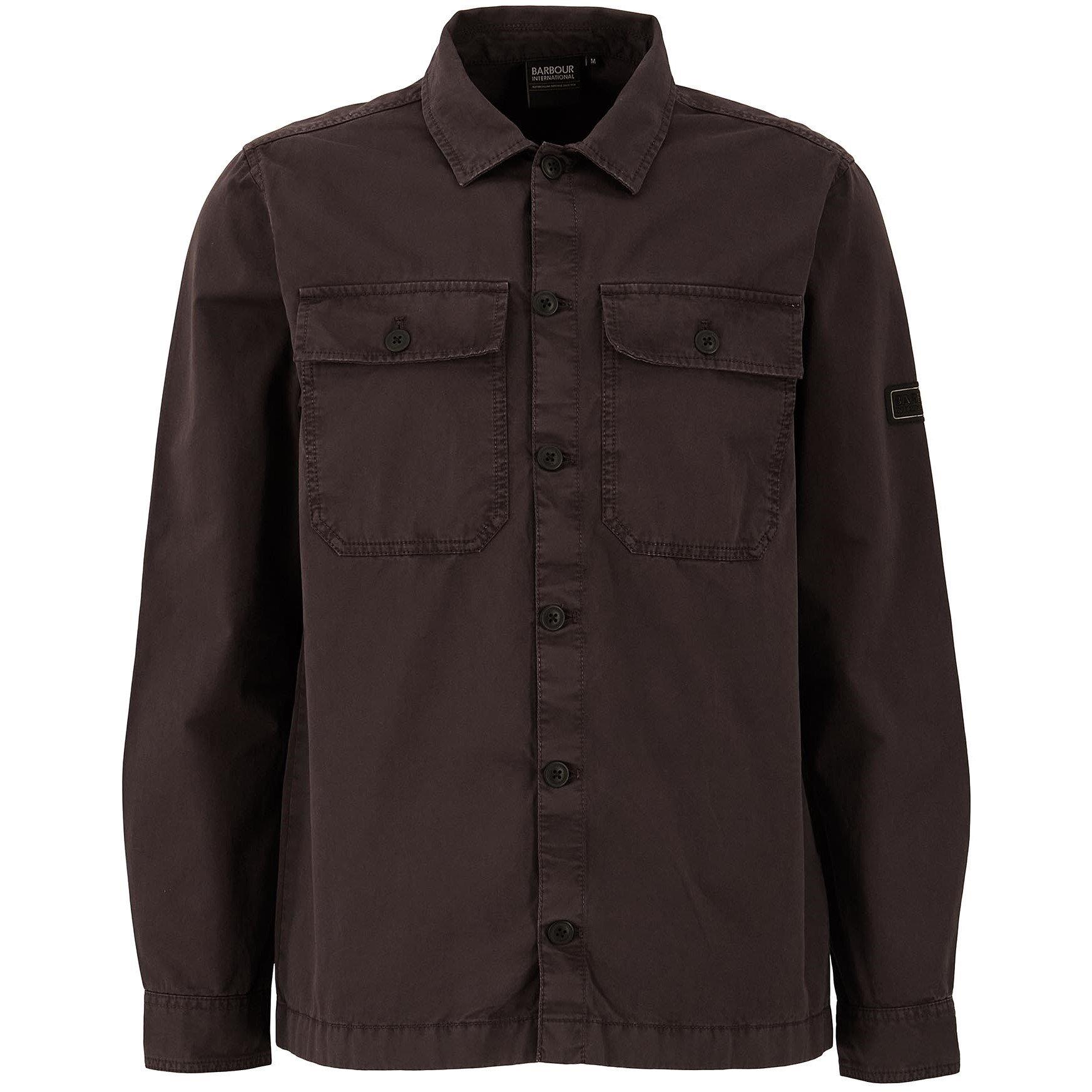 Java Red RE92 - Barbour International - Men's Arlo Cotton Long Sleeve Overshirt - 5