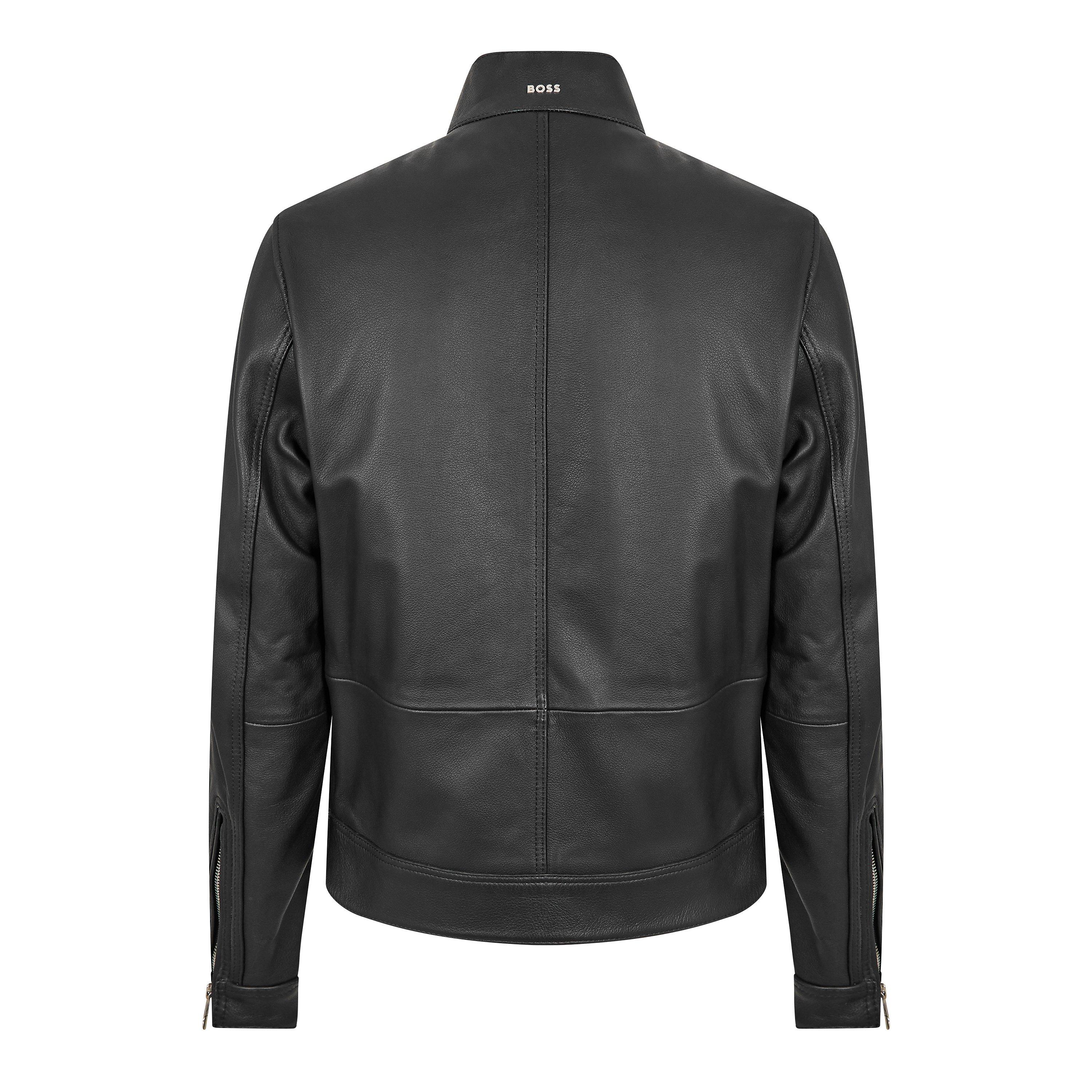 boss hugo boss gonel leather jacket
