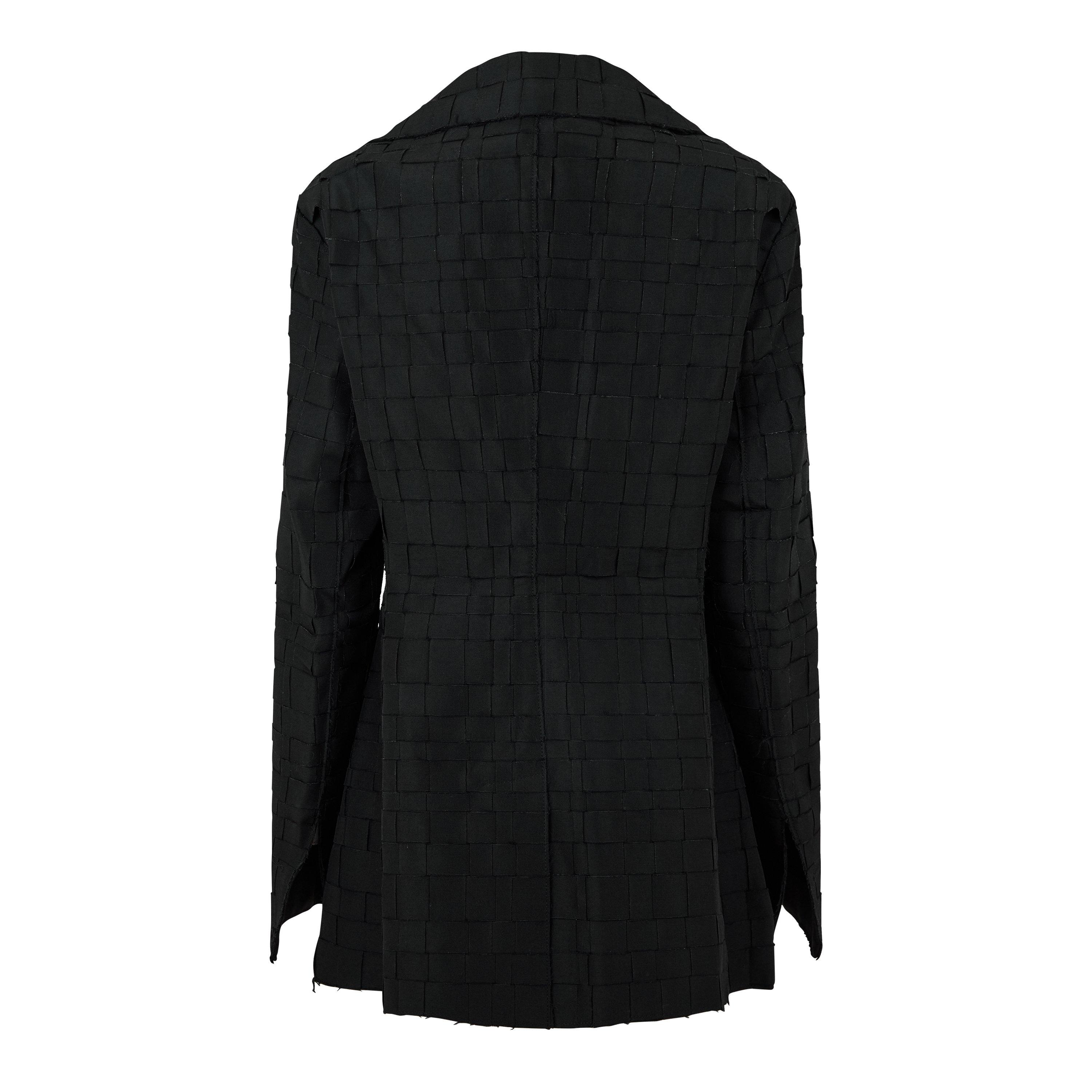 Nero - Bottega Veneta - Women's Structured Tailored Blazer - 2