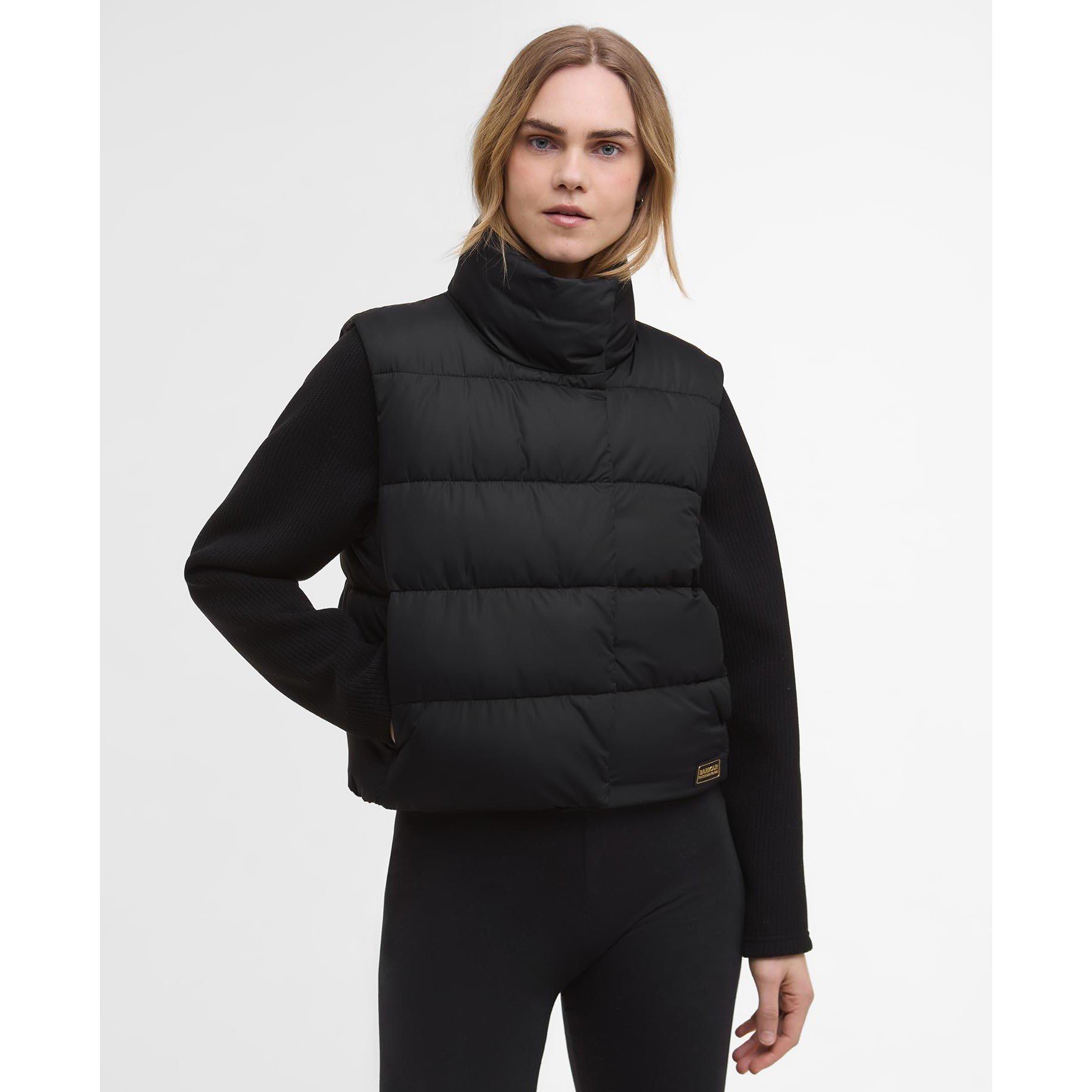 Black - Barbour International - Women's San Telmo Quilted Hybrid Jacket - 2