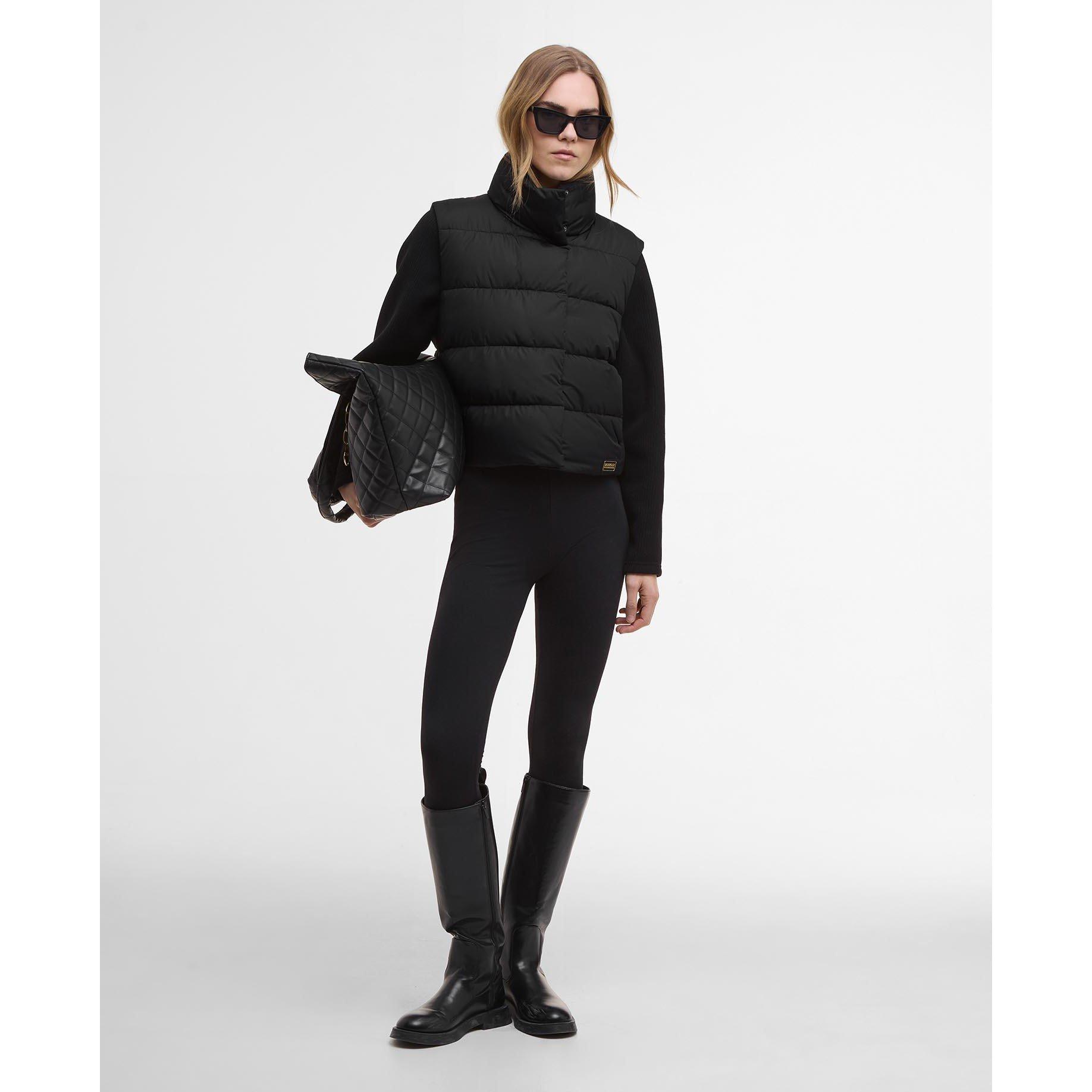 Black - Barbour International - Women's San Telmo Quilted Hybrid Jacket - 5