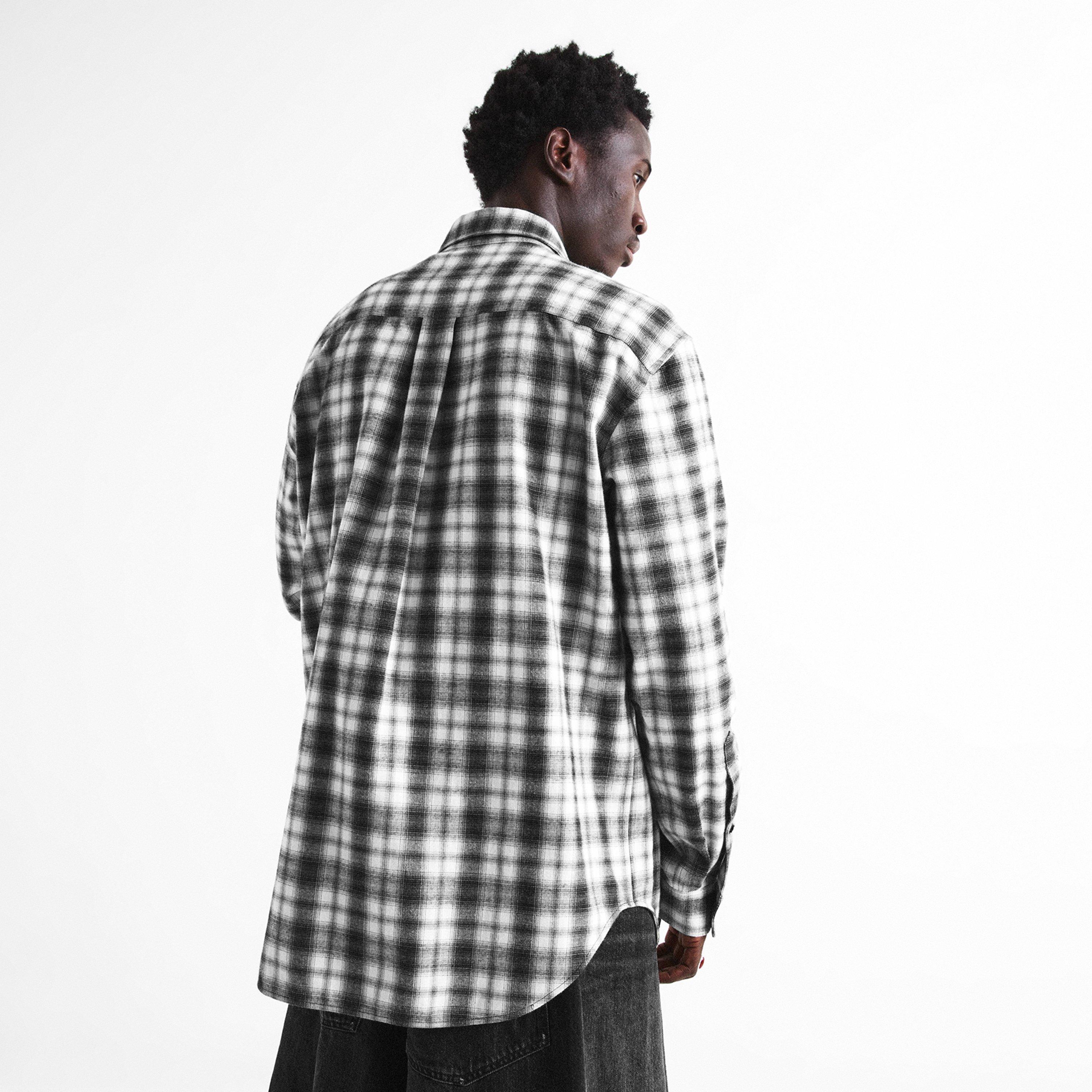 White/Black - Balenciaga - Bal Check Flannel Sn64 - 4