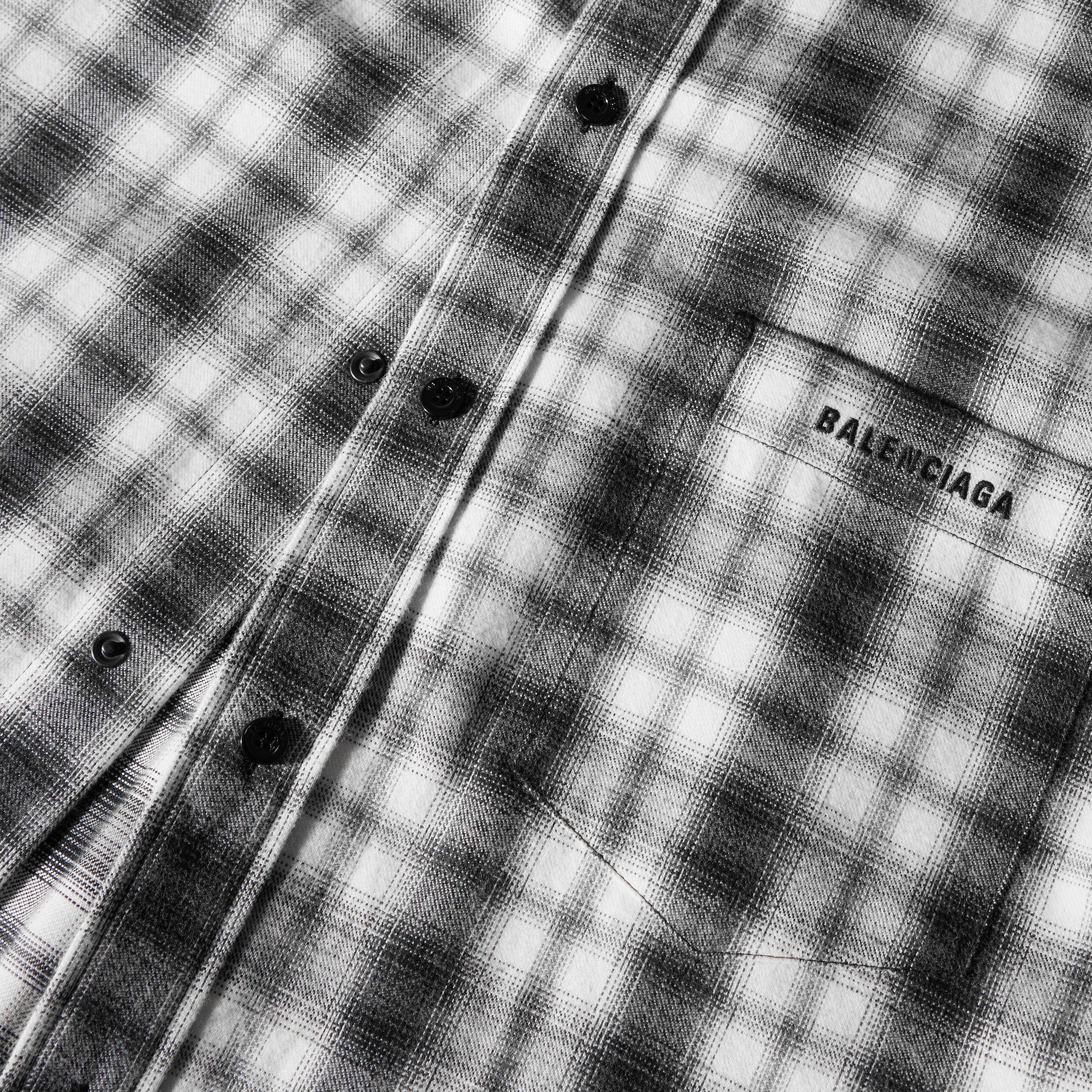 White/Black - Balenciaga - Bal Check Flannel Sn64 - 5