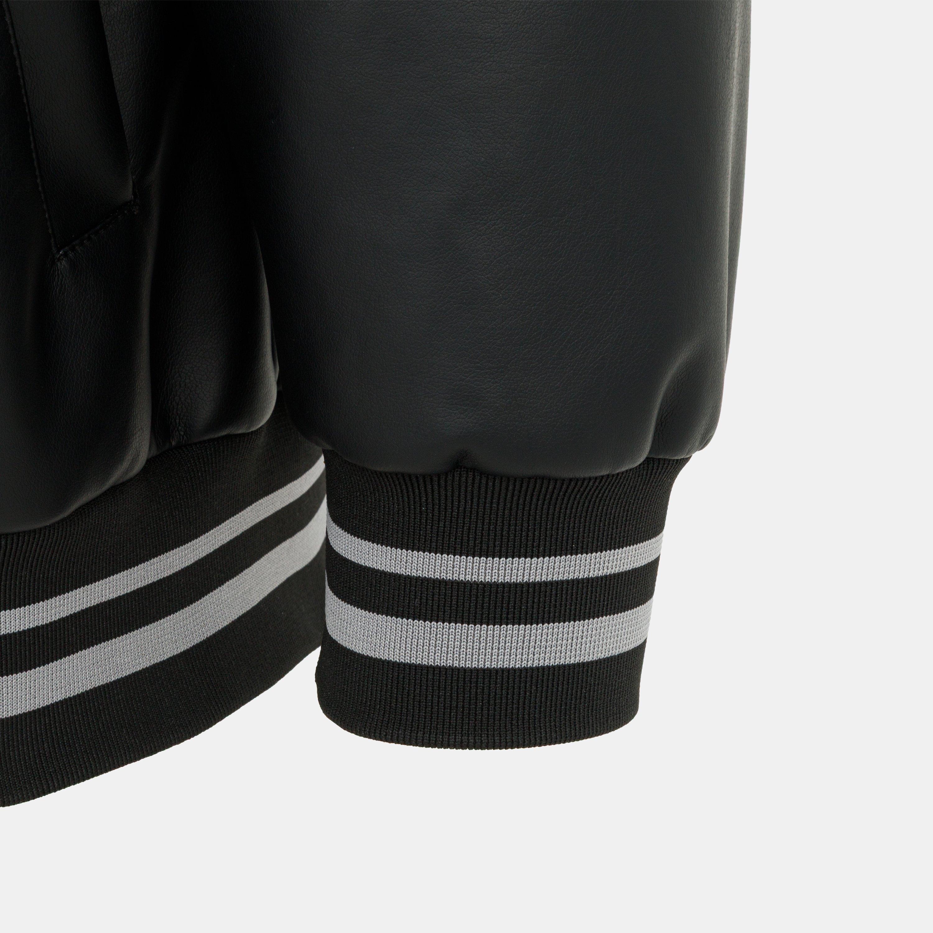 Schwarz - Firetrap - Baseball PU Jacket Mens - 5