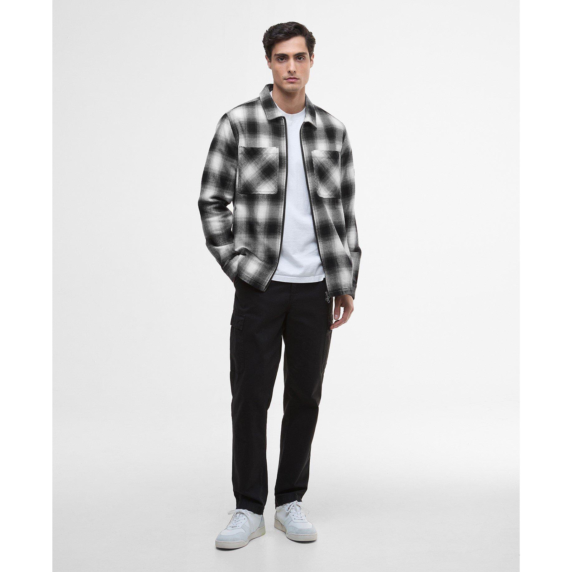 Black BK11 - Barbour International - Men's Carlisle Long Sleeve Overshirt - 6