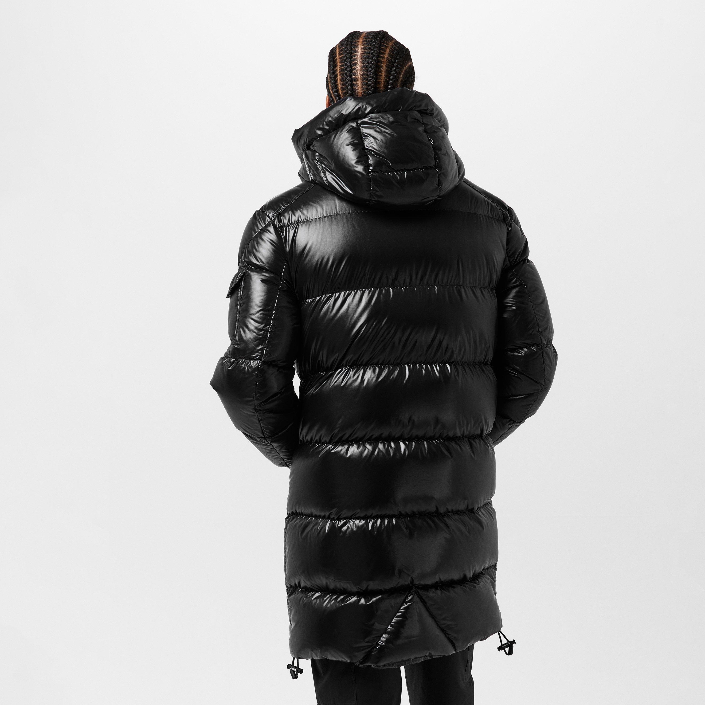 Black - Jack1t - Men's Slick Long Puffer Jacket - 4