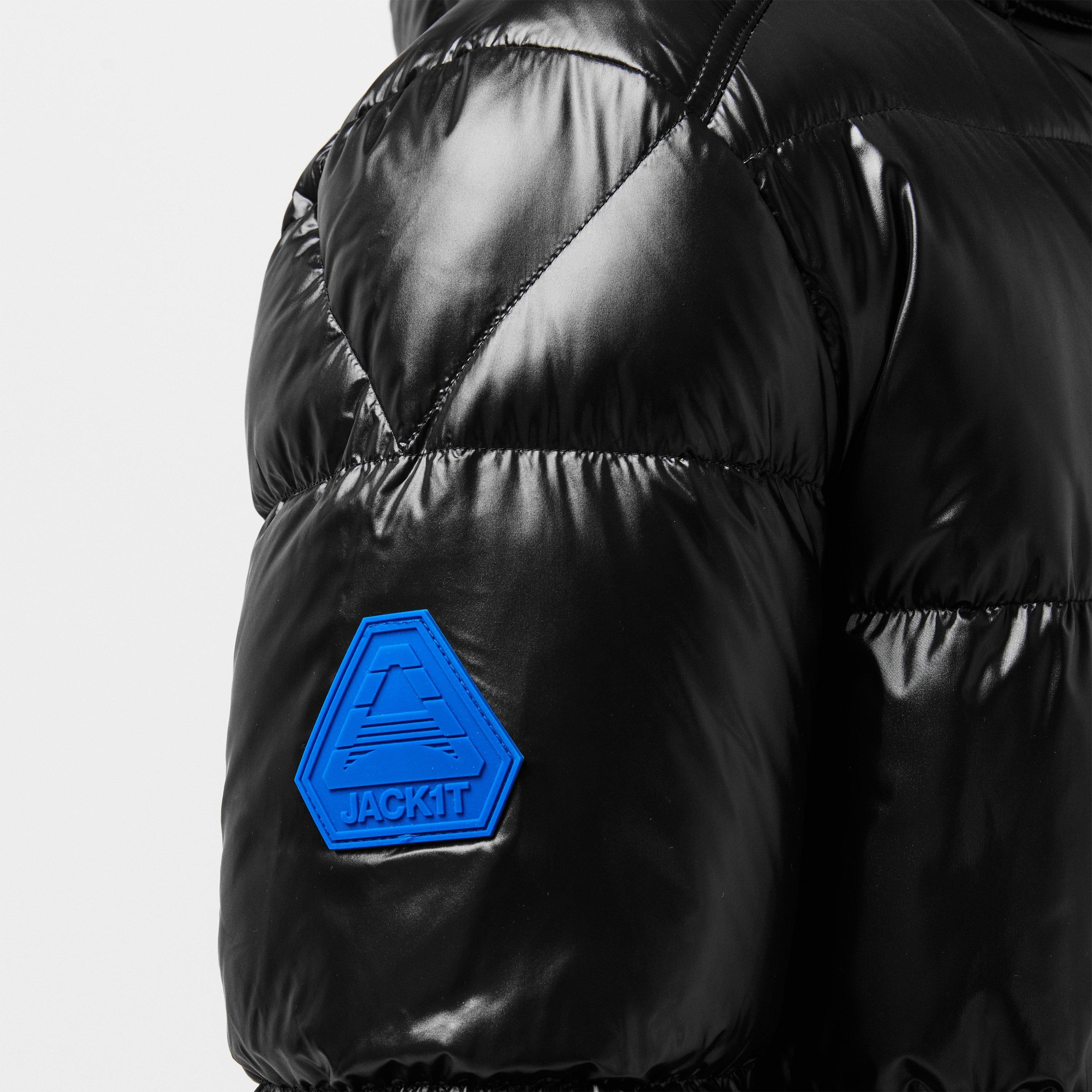 Black - Jack1t - Men's Slick Long Puffer Jacket - 5