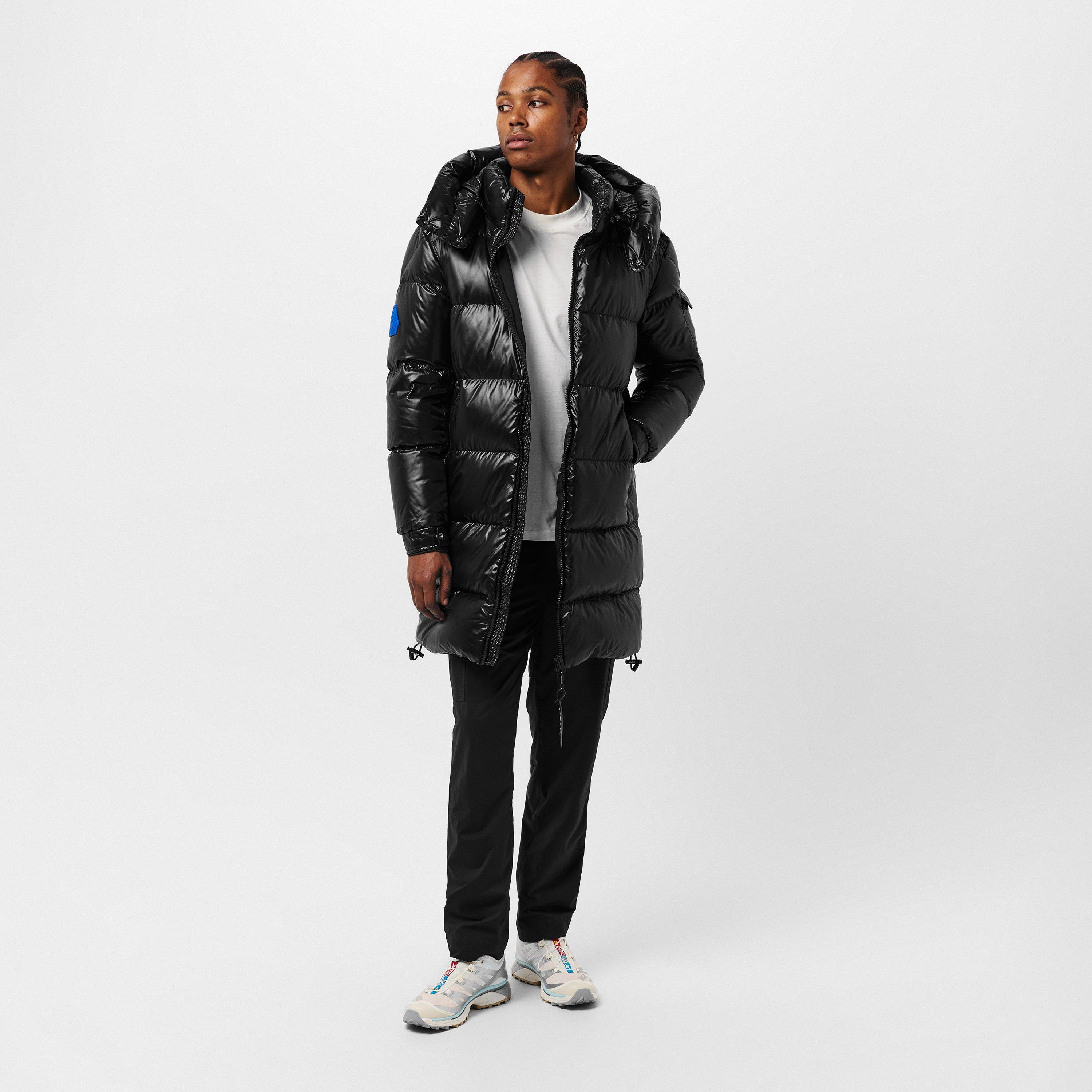 Black - Jack1t - Men's Slick Long Puffer Jacket - 6