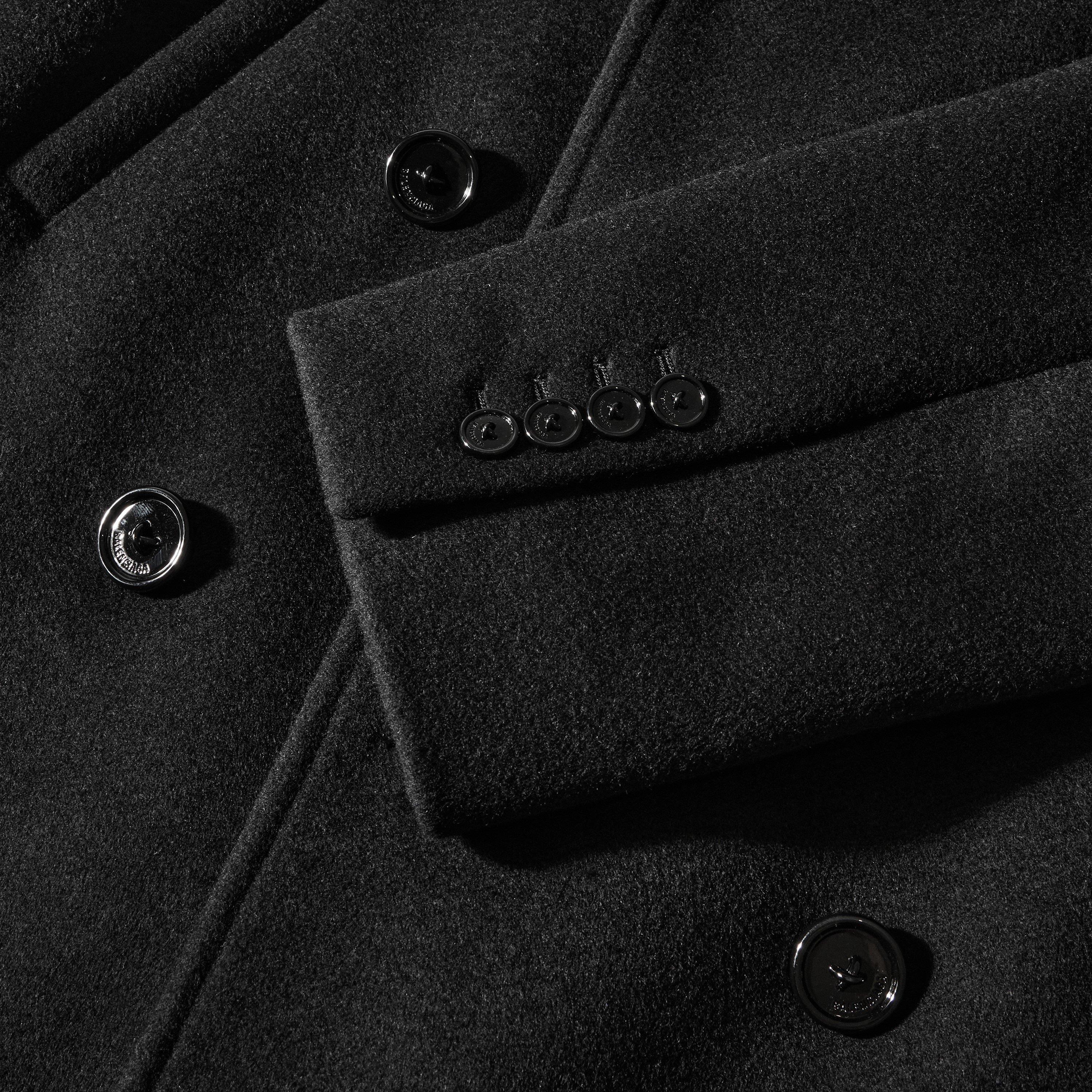 Black - Balenciaga - Bal Wool Ovrcoat Sn63 - 3
