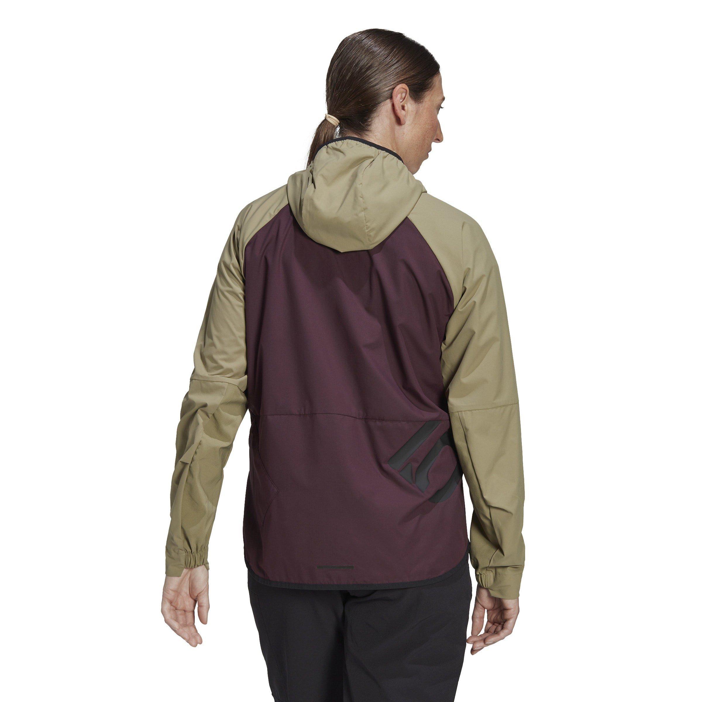 Maroon/Beige - Five Ten - WIND.RDY Recycled Polyester Windbreaker - 3