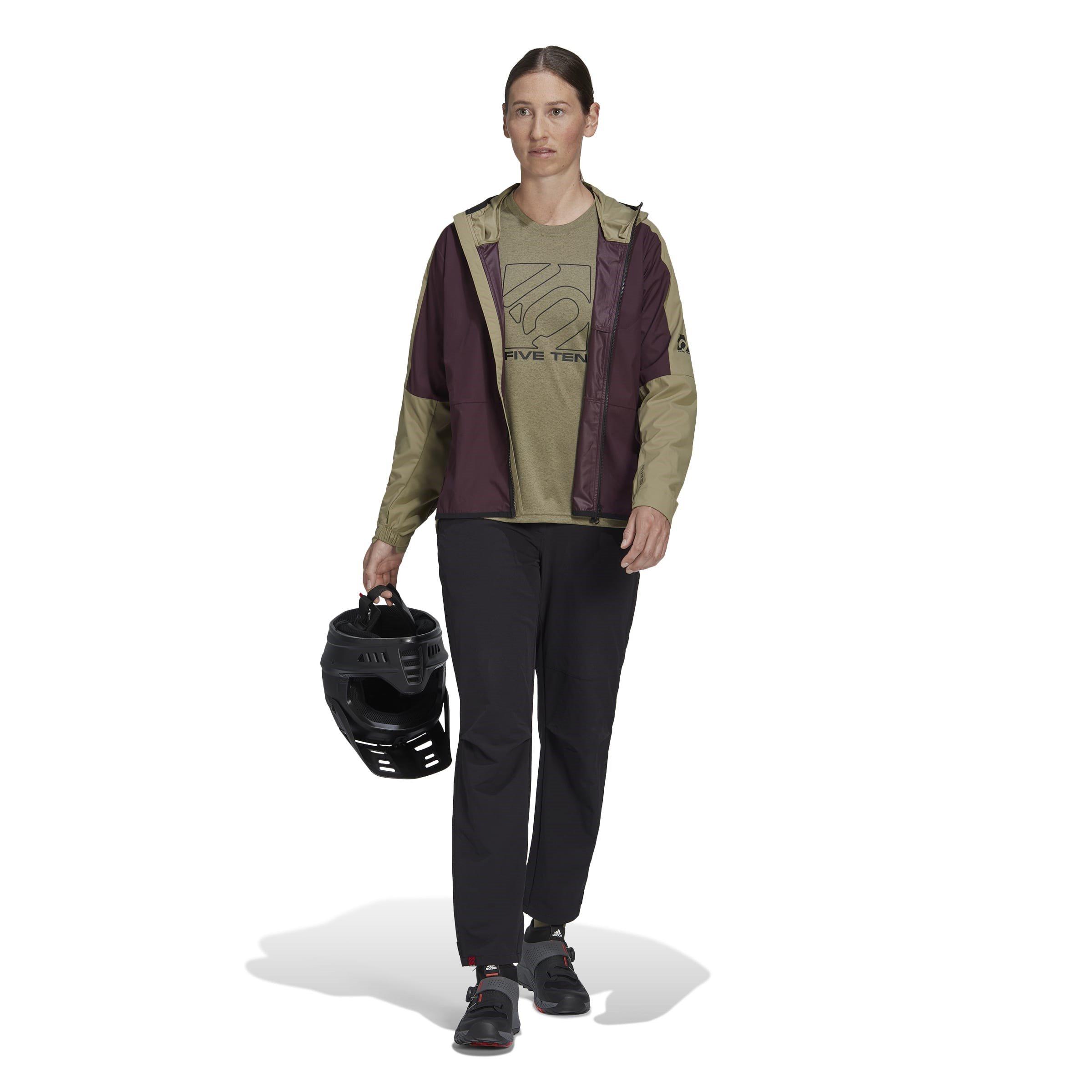 Maroon/Beige - Five Ten - WIND.RDY Recycled Polyester Windbreaker - 7