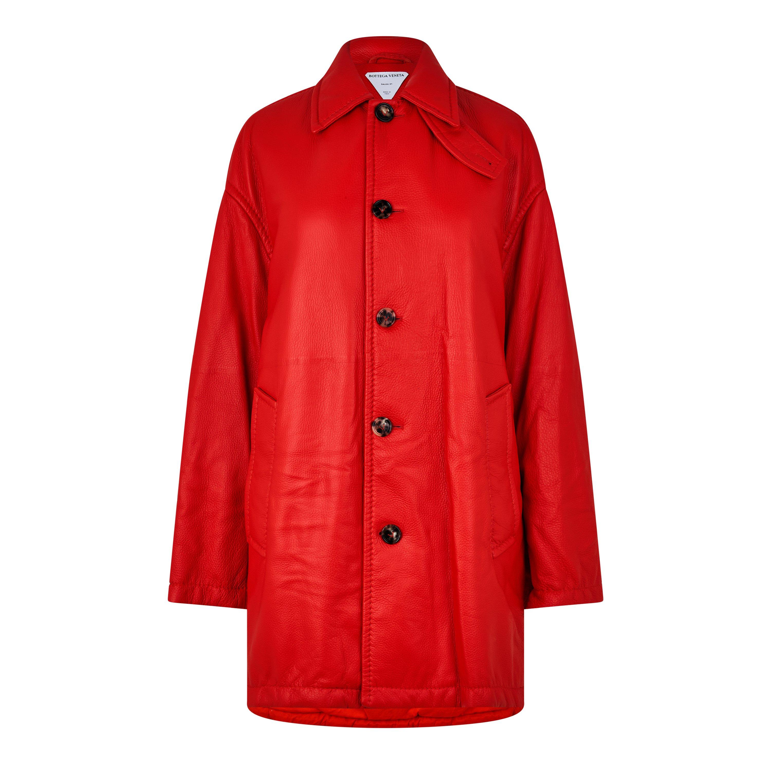 Tomato - Bottega Veneta - Women's Structured Leather Jacket - 1