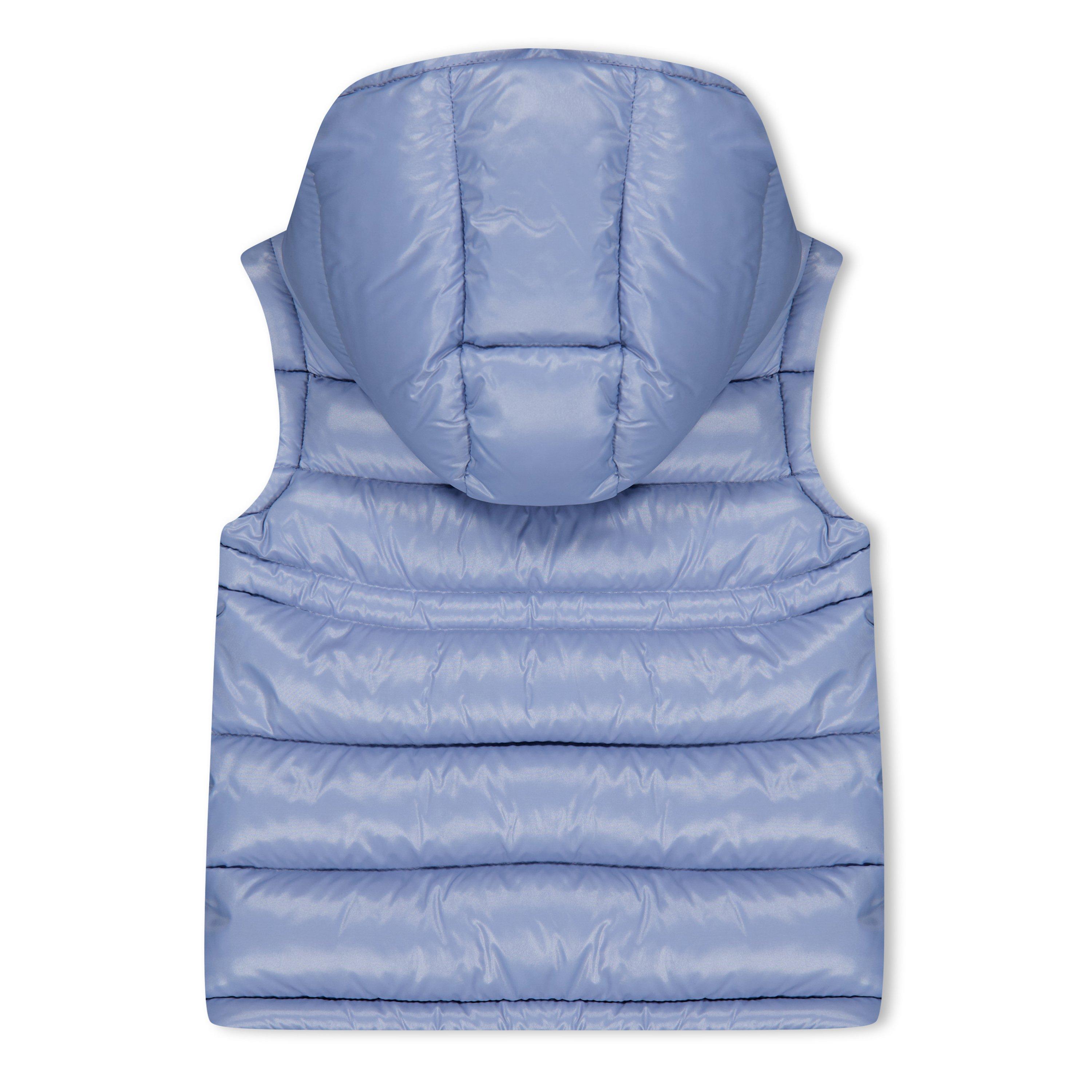 Blue 715 - Moncler - Kids' Ania Duck Down Hooded Sleeveless Gilet - 2