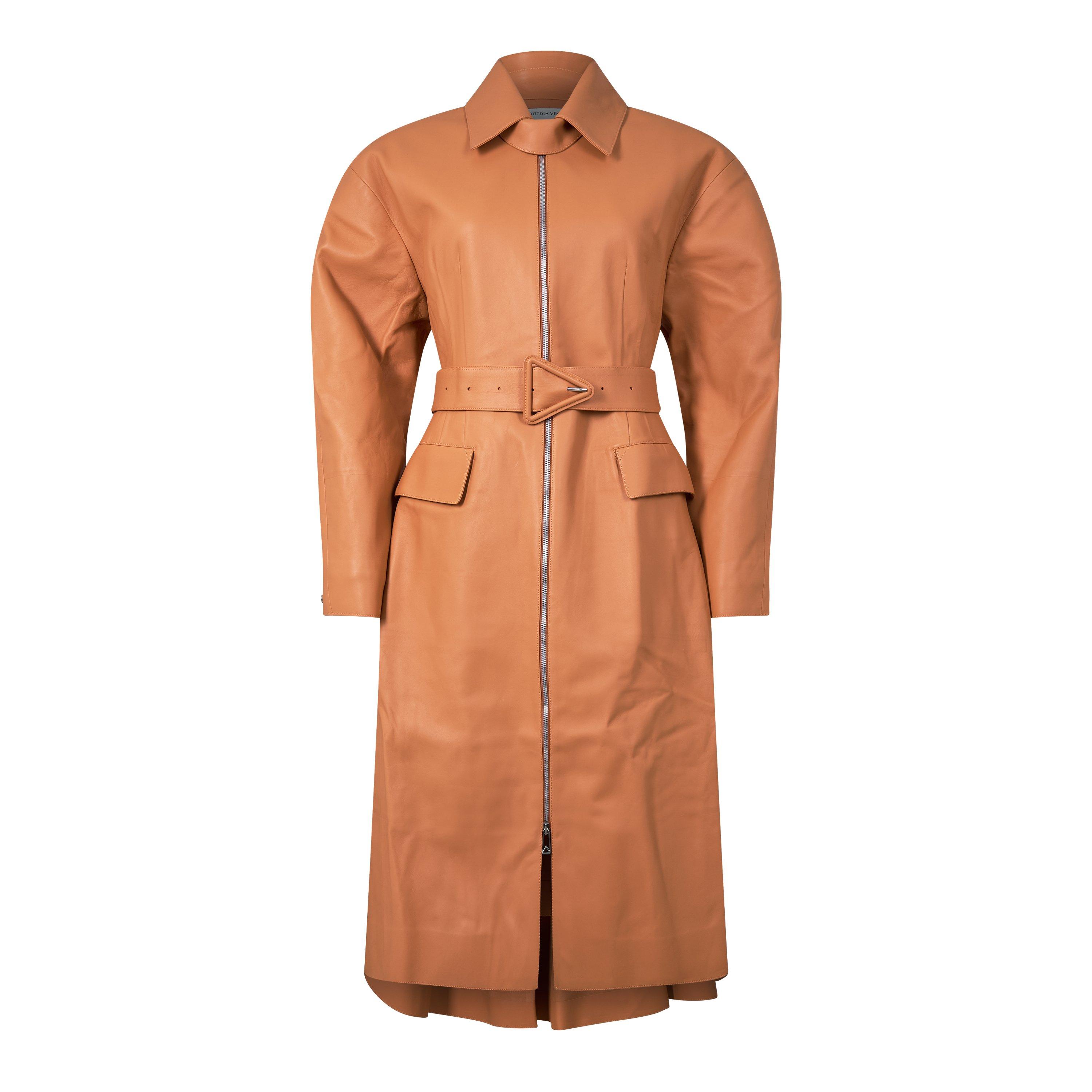 Clay - Bottega Veneta - Women's Structured Leather Jacket - 1