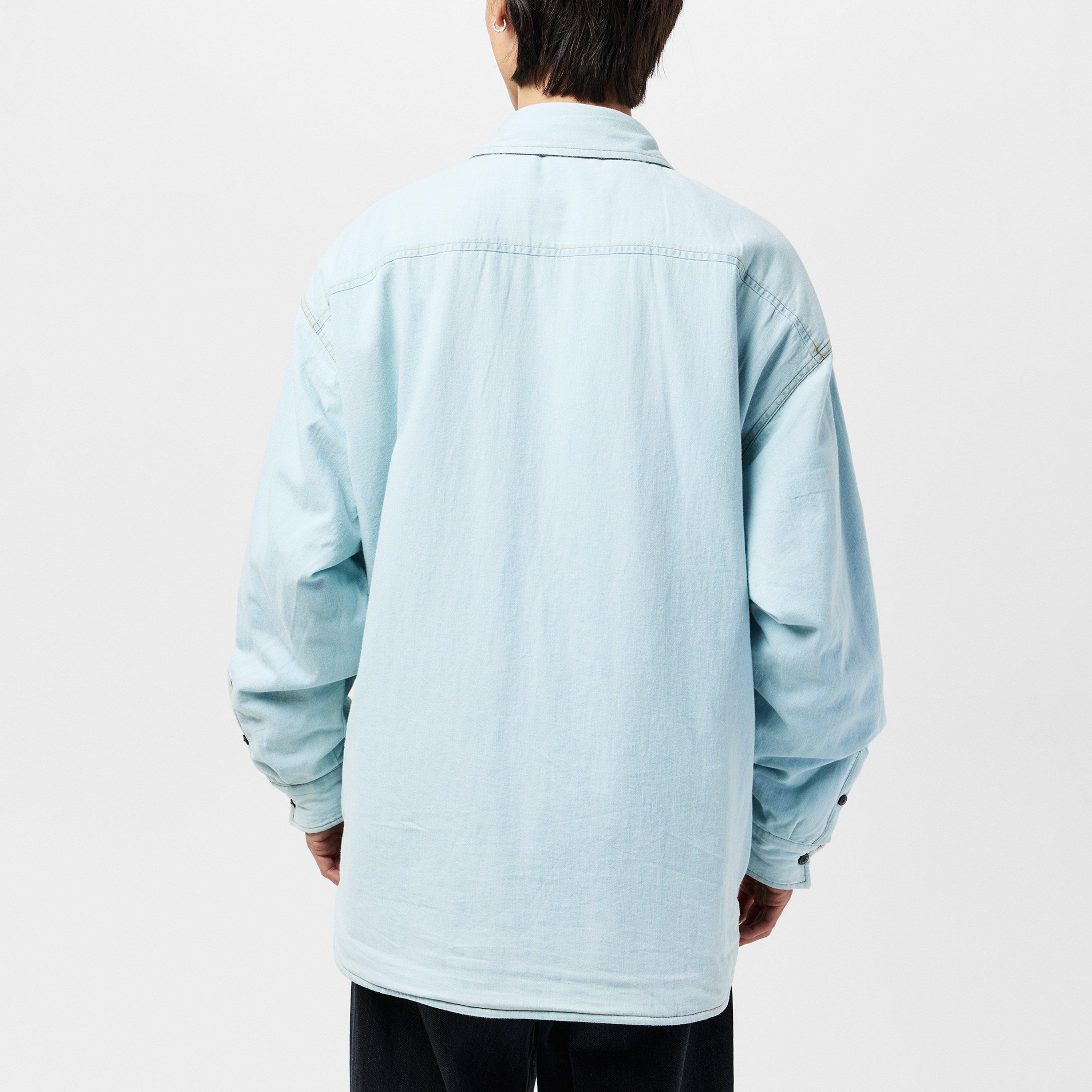 Black Black - Diesel - Men's  Structured Utility Overshirt - 4