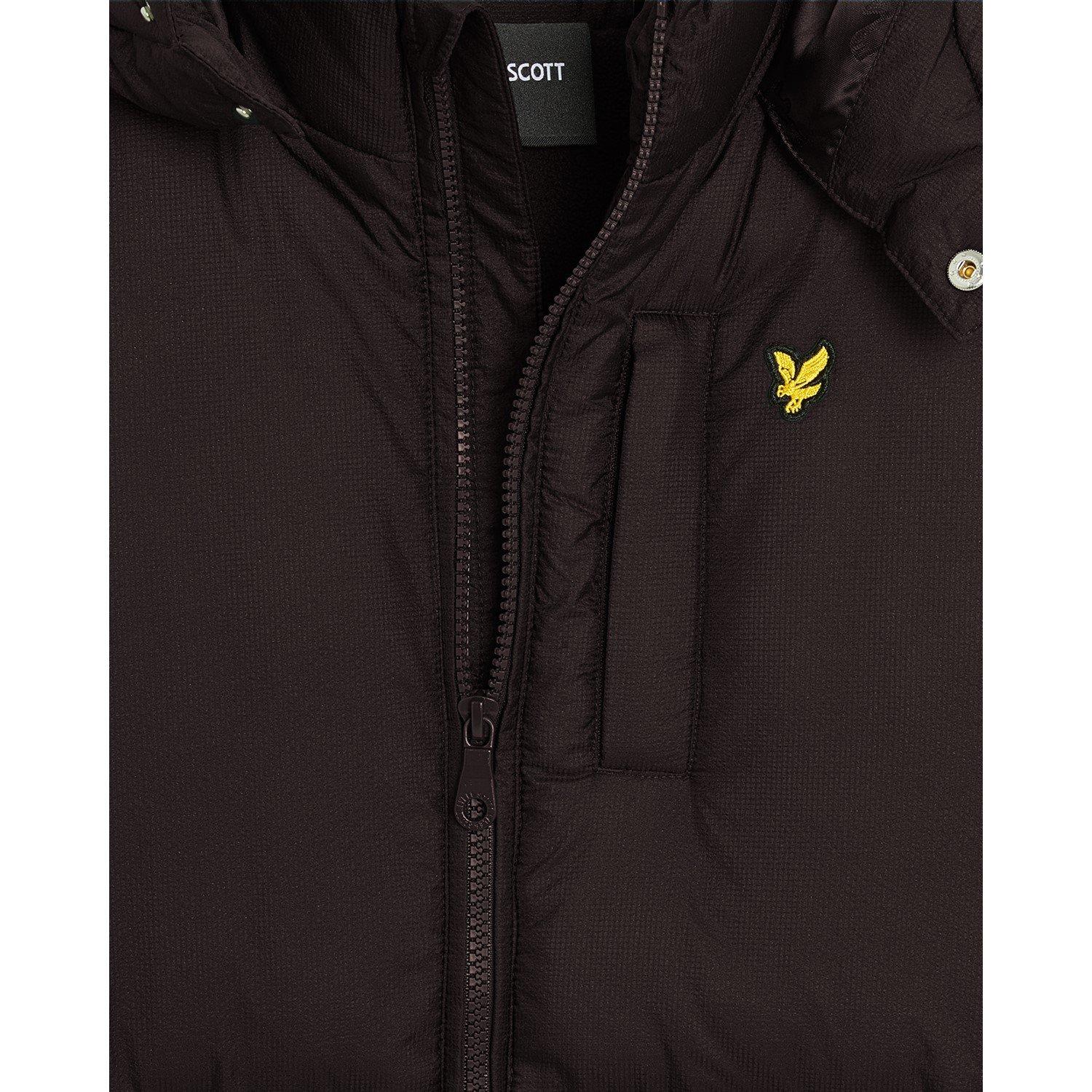 Lyle And Scott Boys Kids' Ripstop Long Puffer Jacket - Jet Black - 15-16 Years