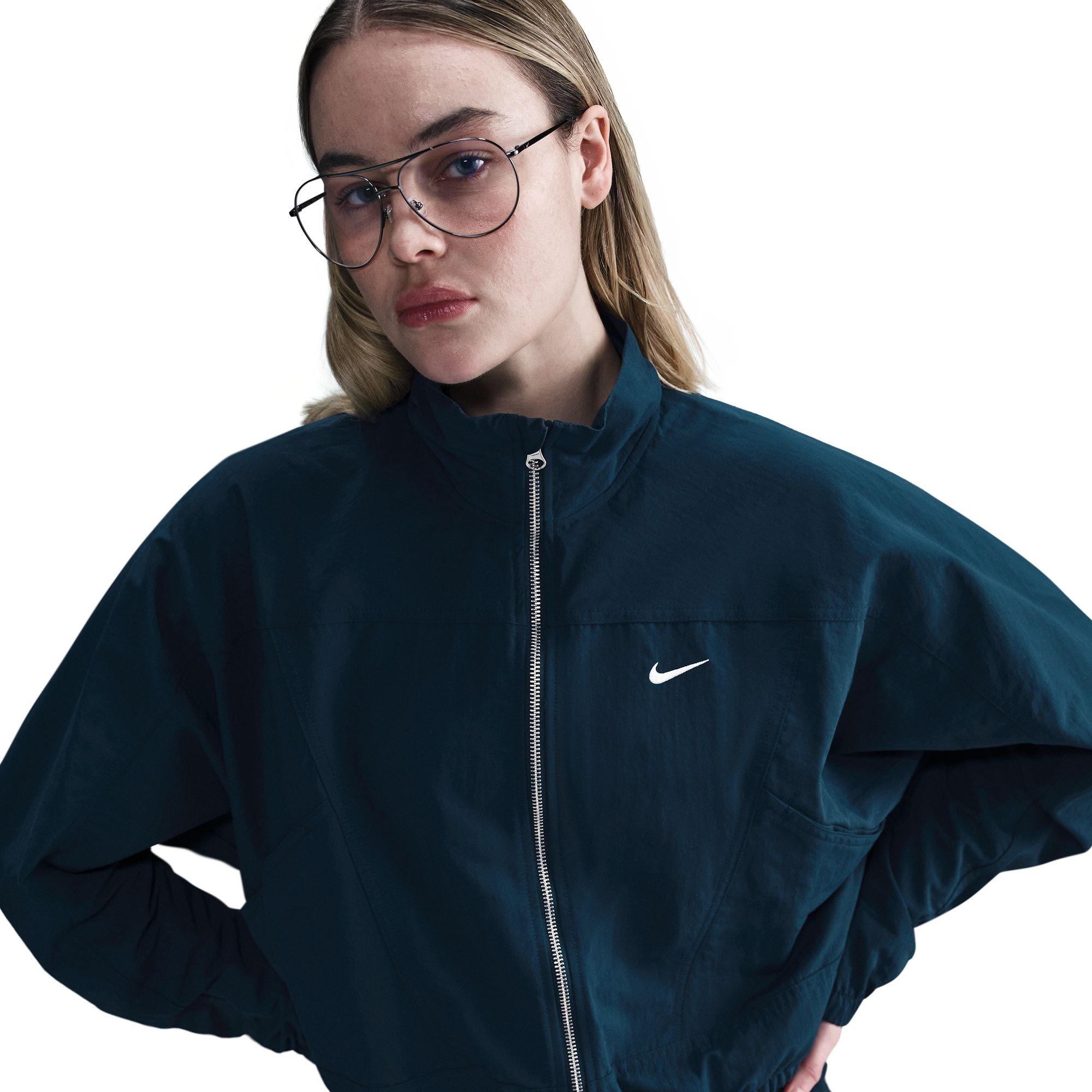 Nike Women's Uv Windbreaker - Armory Navy/Whi - 12 (M)