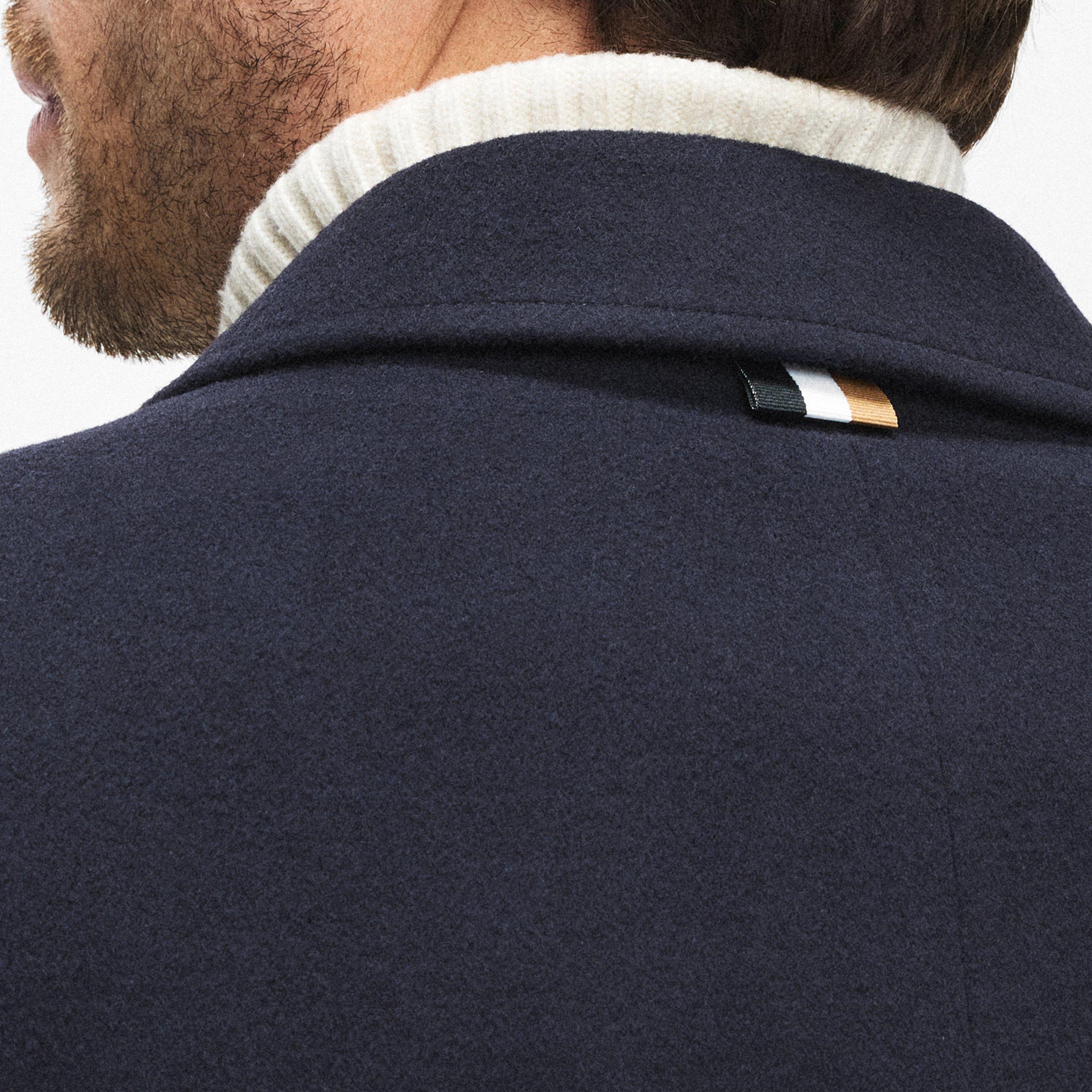 Navy 404 - Boss - Mens Hyde Overcoat - 5