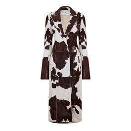Off White Cow-Print Jacket