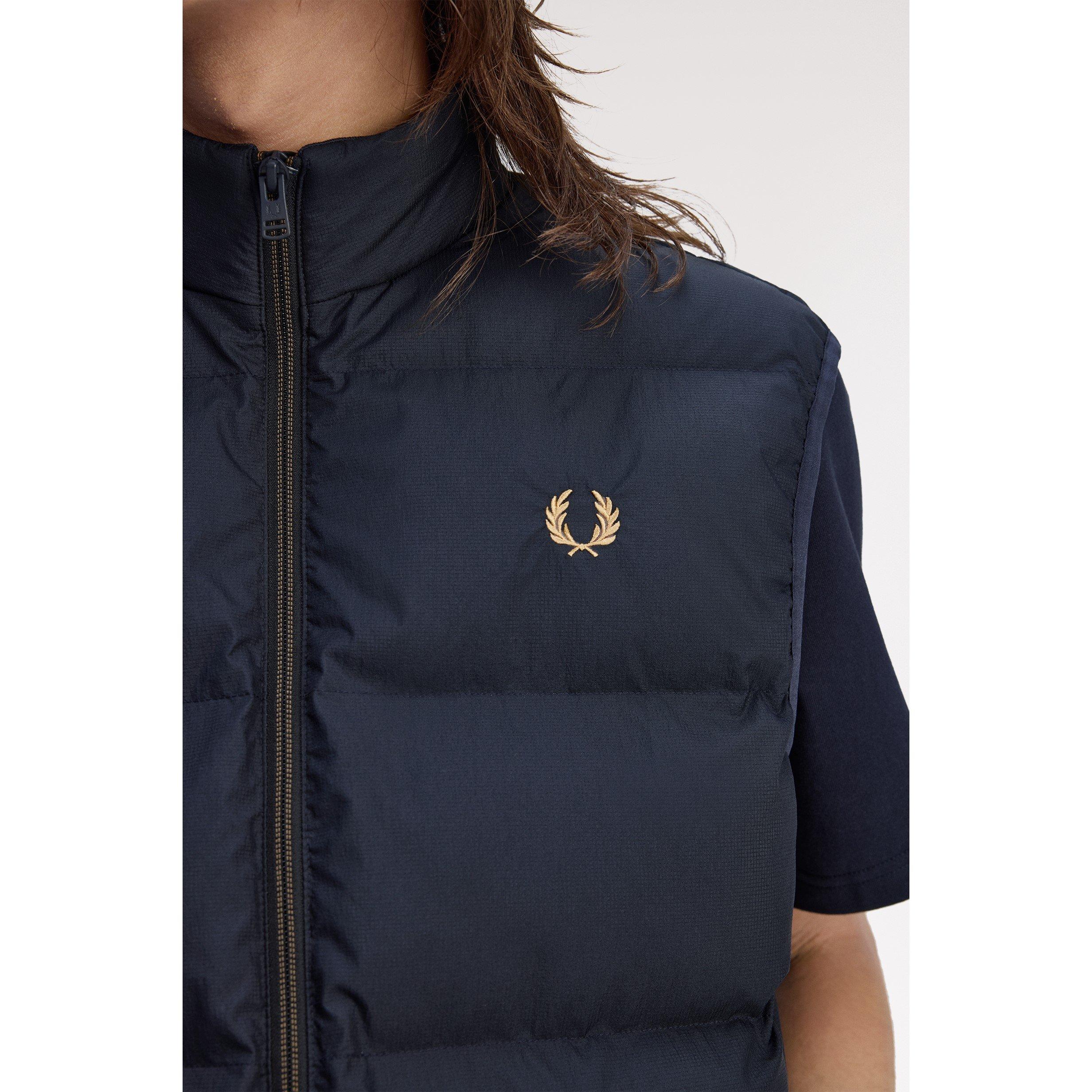 Navy 608 - Fred Perry - Men's Insulated Quilted Gilet - 5