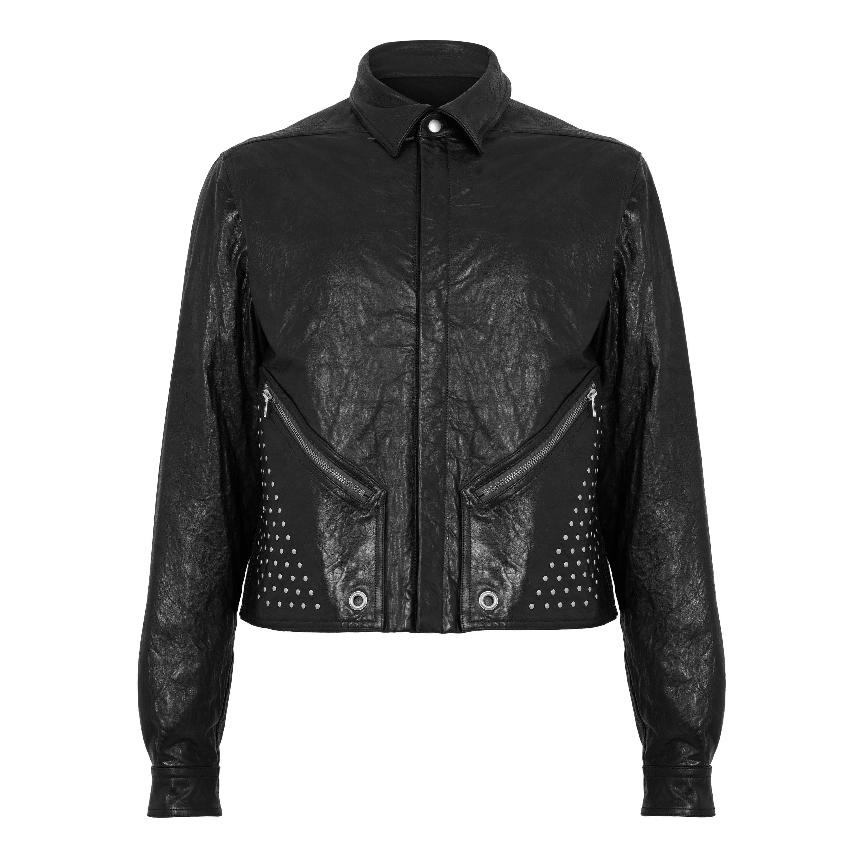 Black - Rick Owens - Men's Tour Alice Leather Jacket - 1