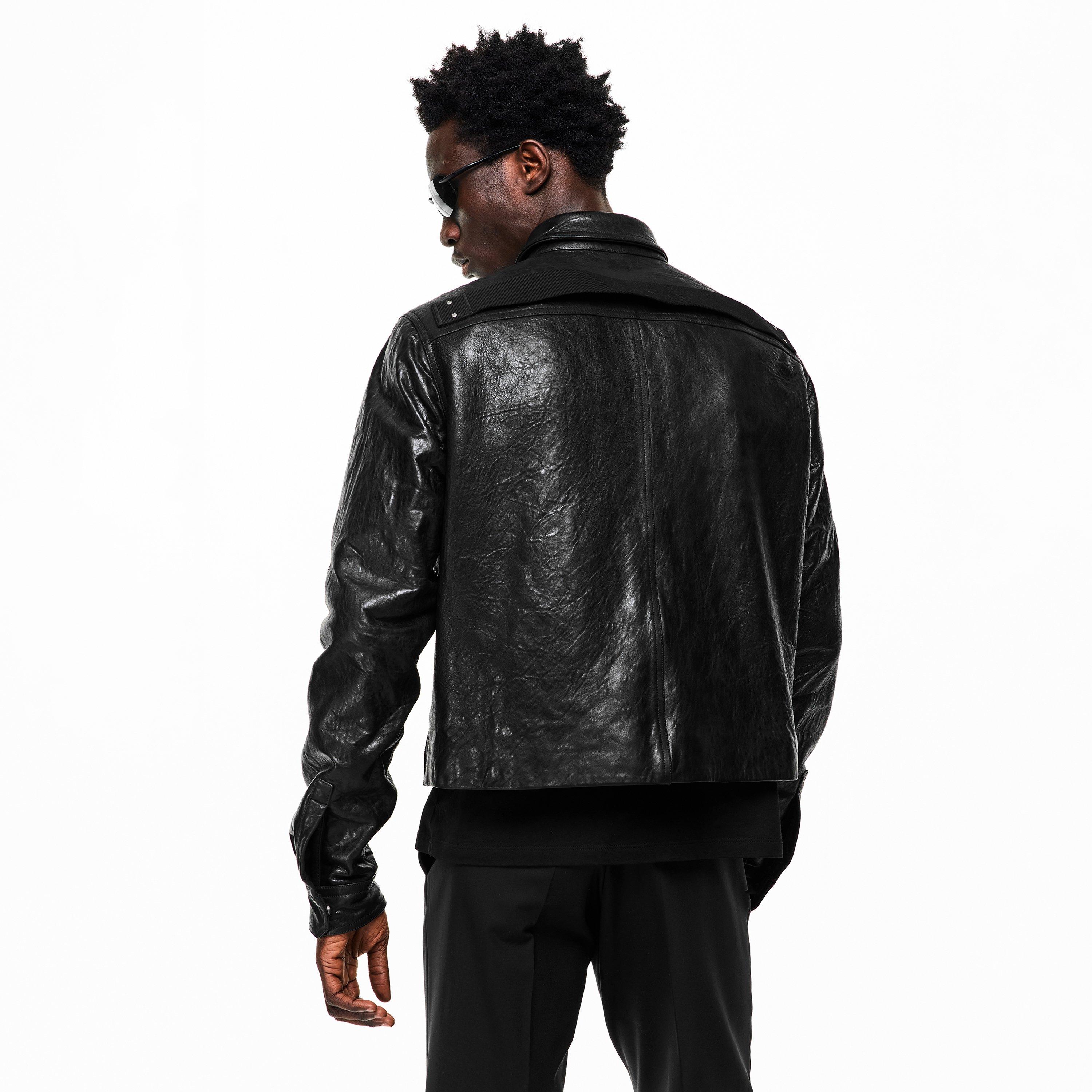 Black - Rick Owens - Men's Tour Alice Leather Jacket - 4