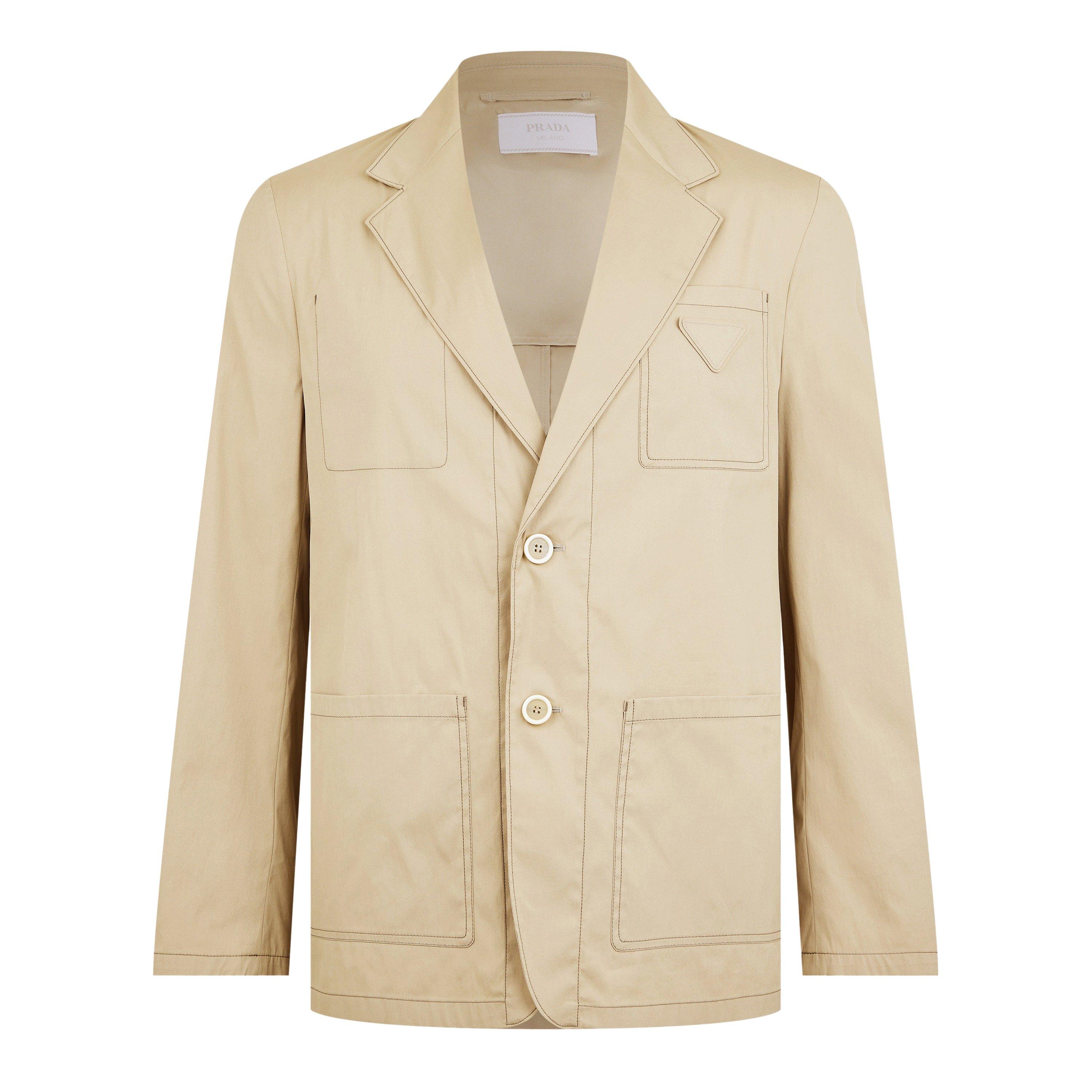 Beige - Prada - Mens Single-Breasted Jacket - 1