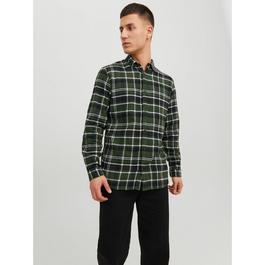 Jack and Jones Jack Long Sleeve Checkered Flannel Shirt