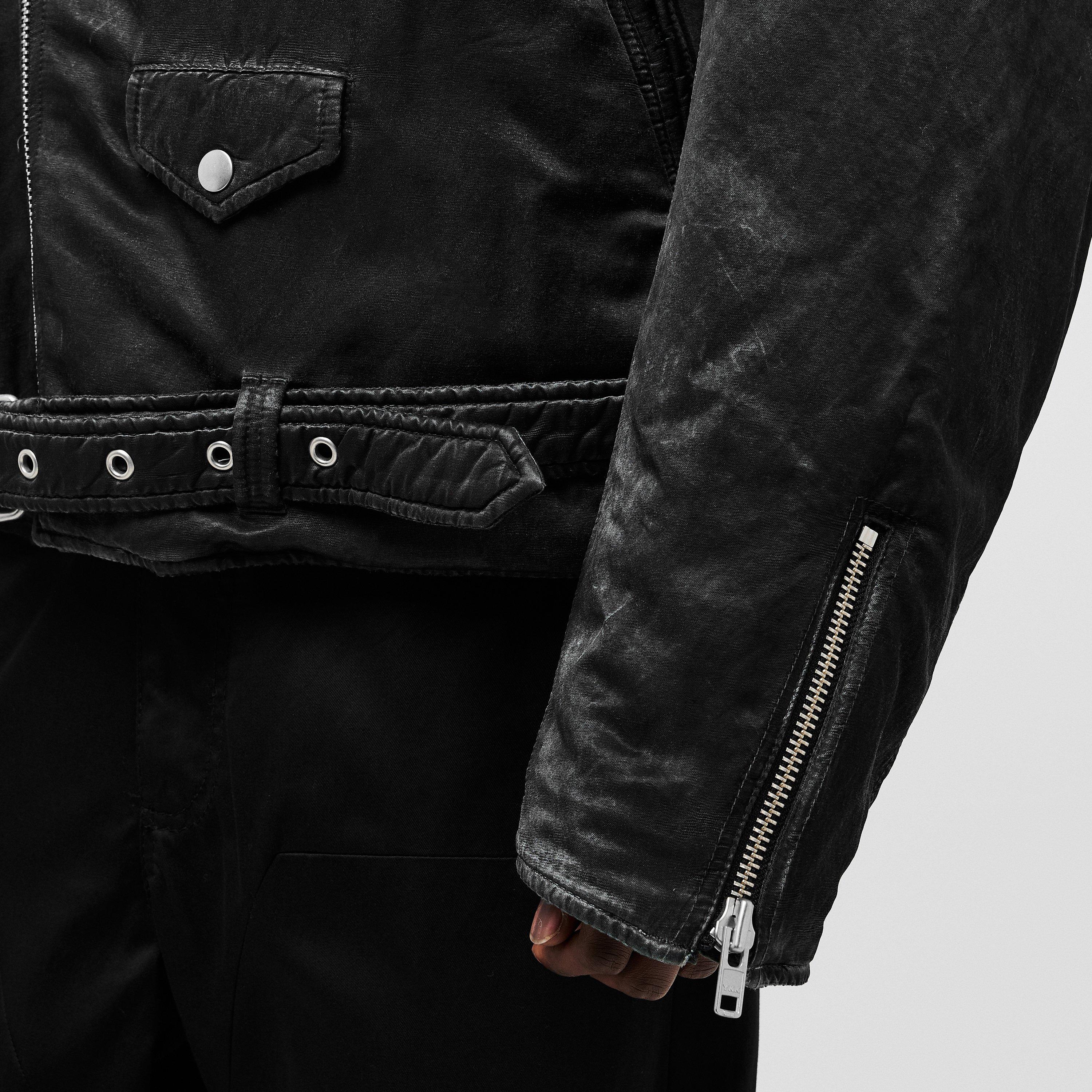 Washed Black - MM6 Maison Margiela - Men's Biker Bomber Jacket - 5