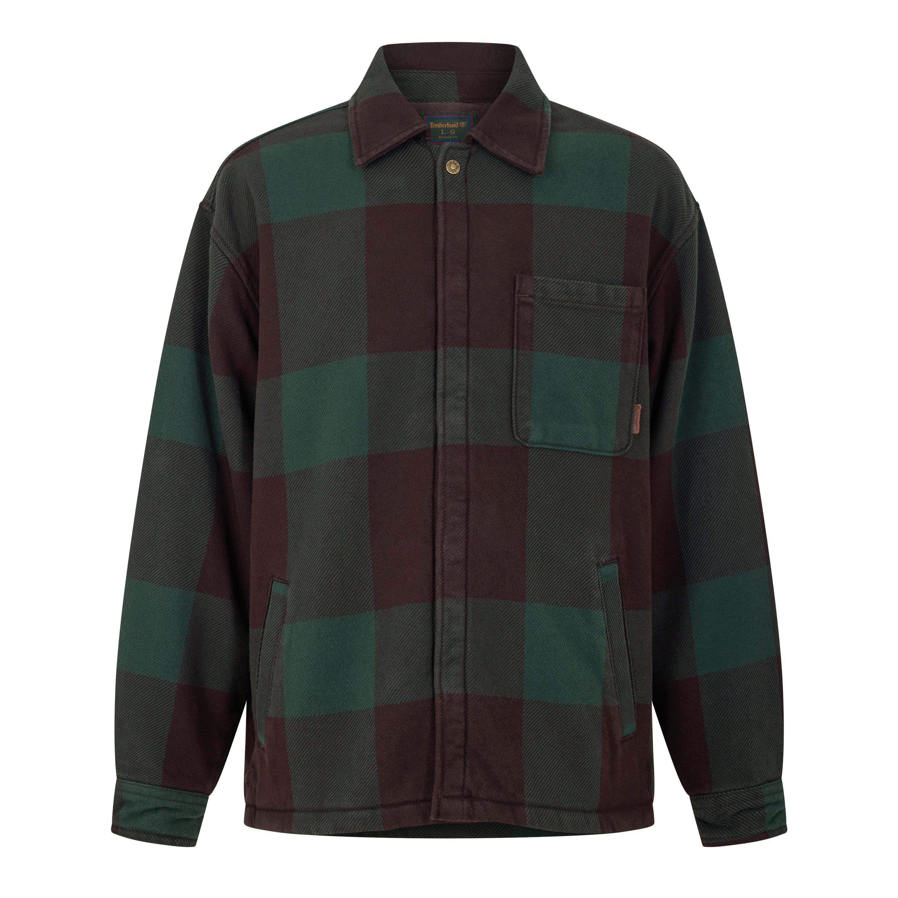 Mole - Timberland - Men's Lined Check Cotton Long-Sleeve Overshirt - 1