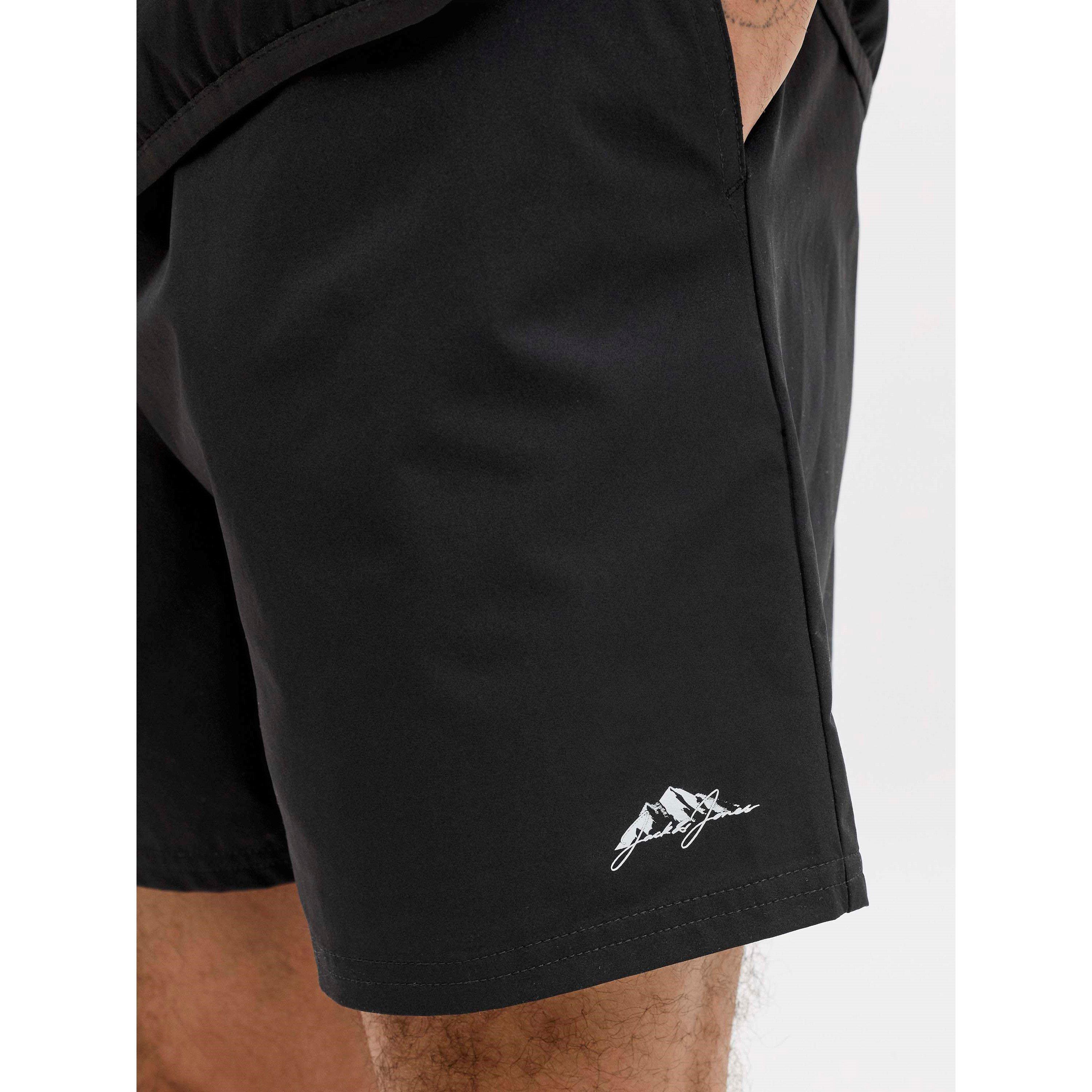 Black - Jack and Jones - Mens Windbreaker and Shorts Set - 4