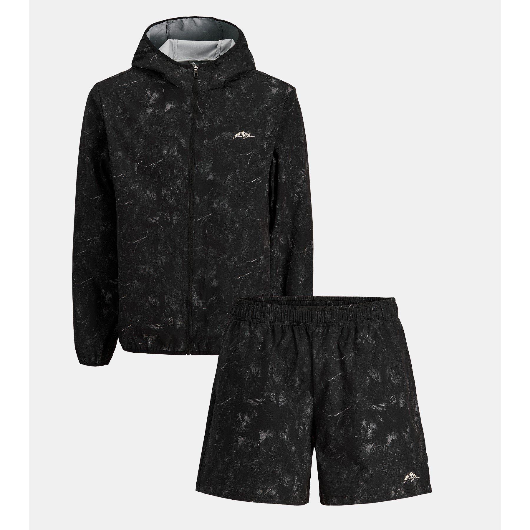 Jack And Jones Men's Windbreaker And Shorts Set - Aop - XL