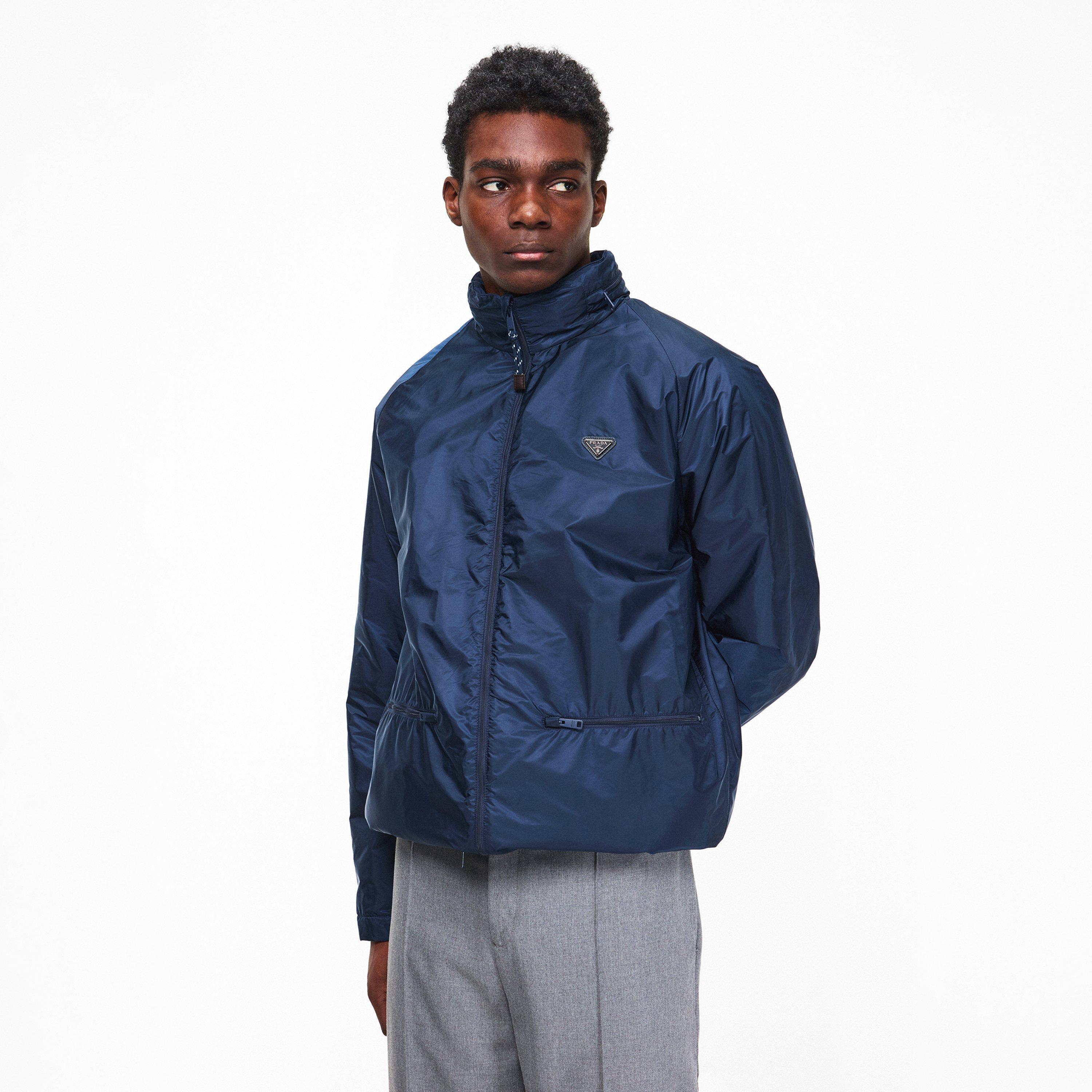 Blue - Prada - Men's Metal Tri Fold Medium Puffer Jacket - 3