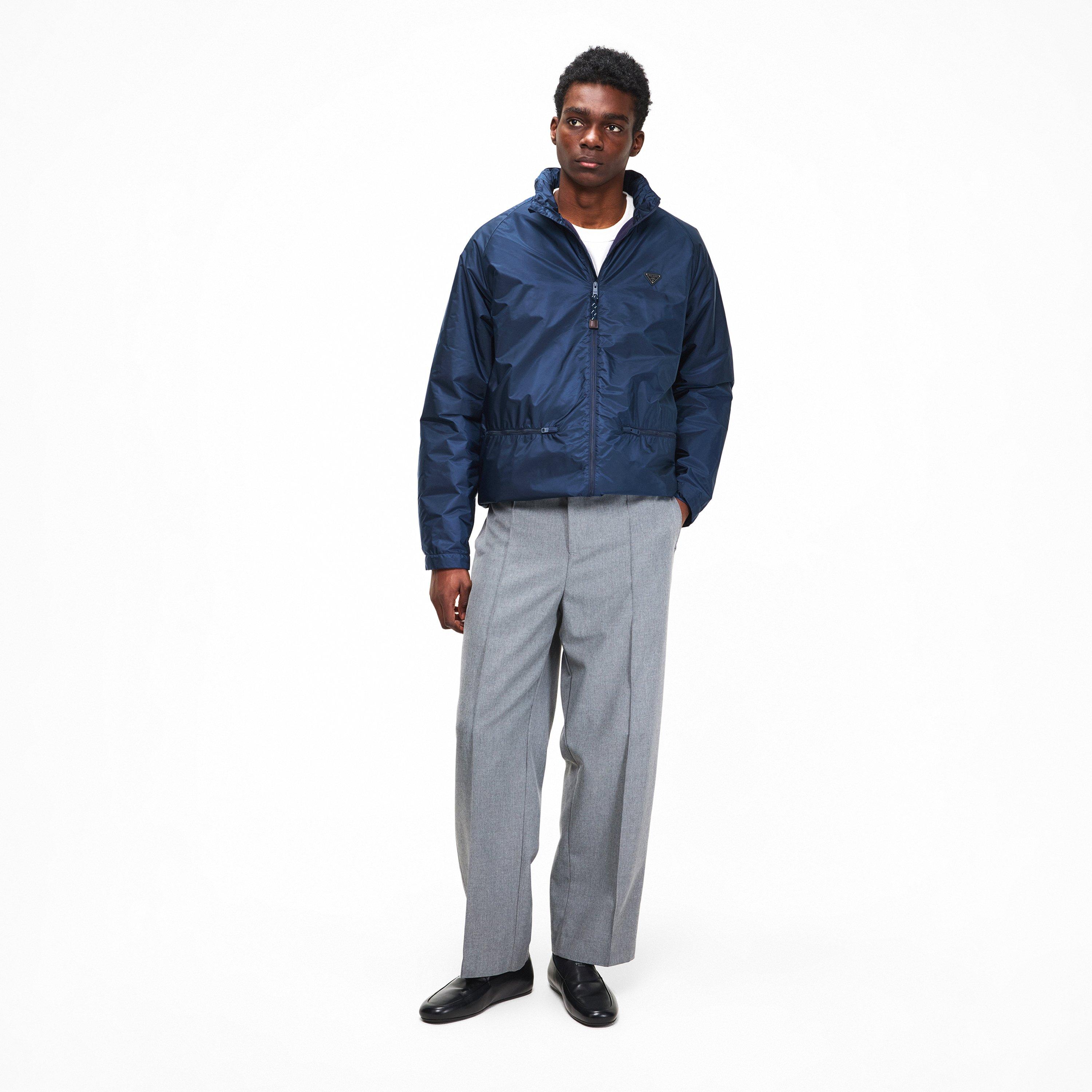 Blue - Prada - Men's Metal Tri Fold Medium Puffer Jacket - 6