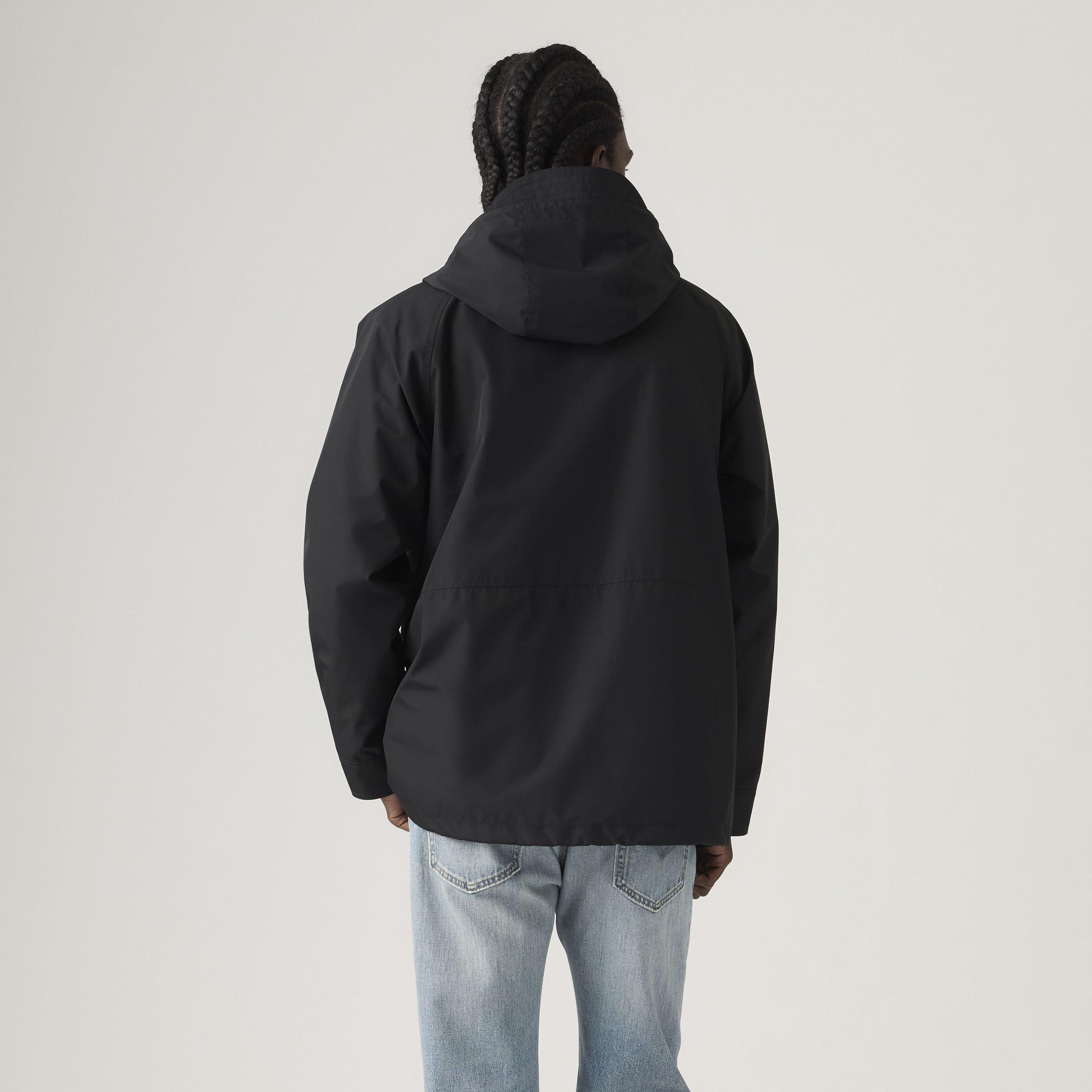 JET BLACK - Levis - Mens Levis Marina Utility Parka Jacket - 3